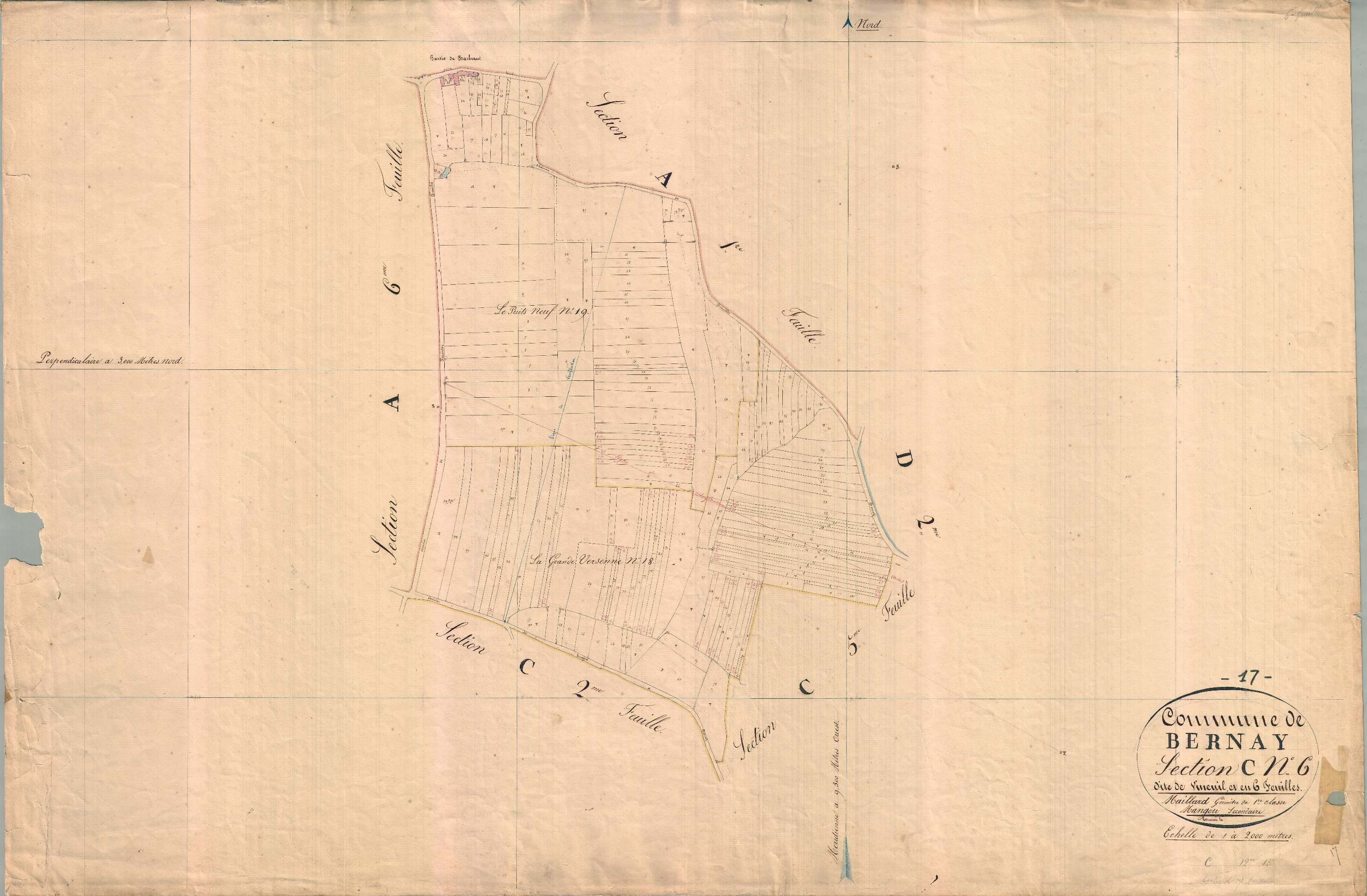 Bernay-Saint-Martin - Section C6 dite de Vineuil.