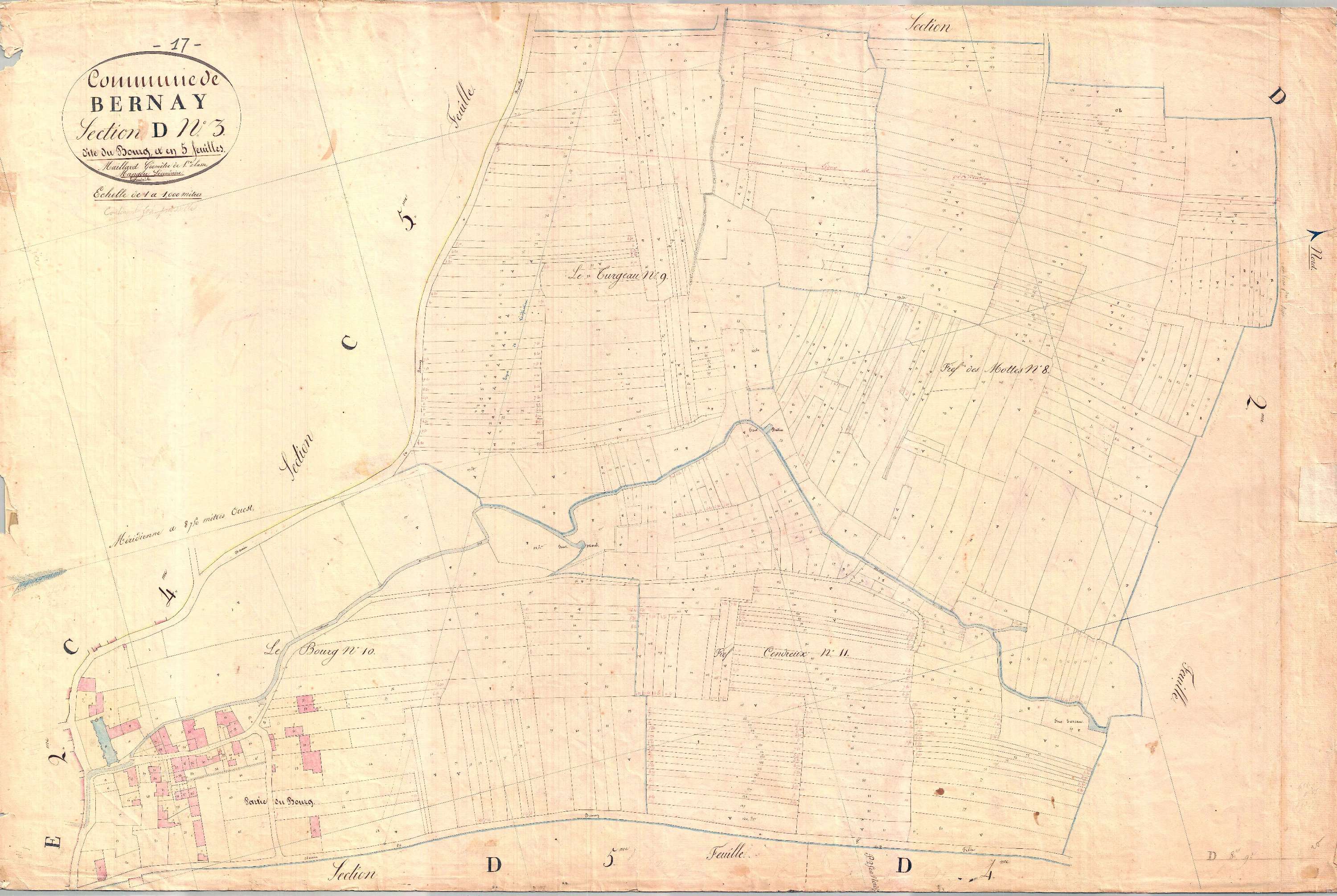 Bernay-Saint-Martin - Section D3 dite du Bourg.