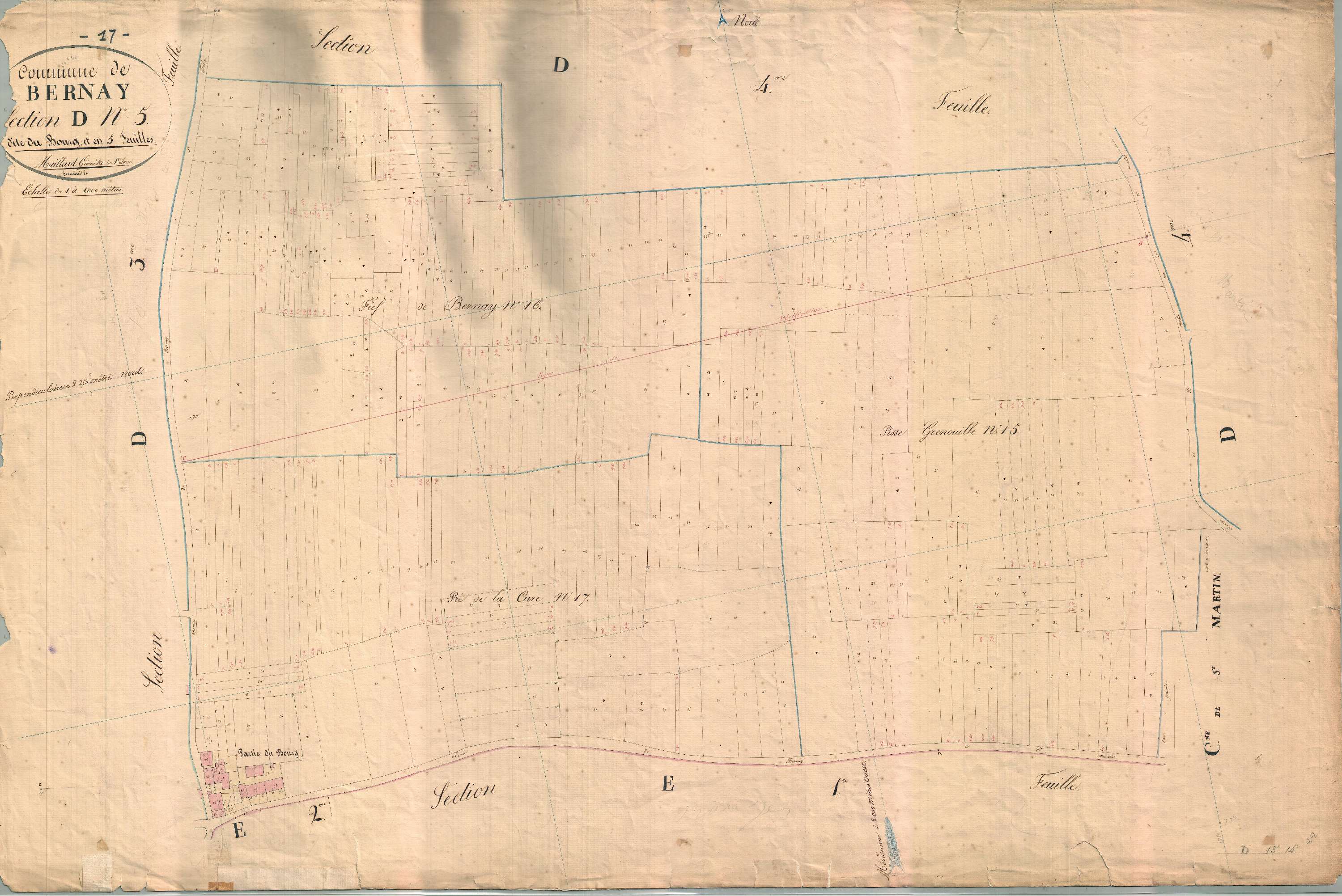Bernay-Saint-Martin - Section D5 dite du Bourg.