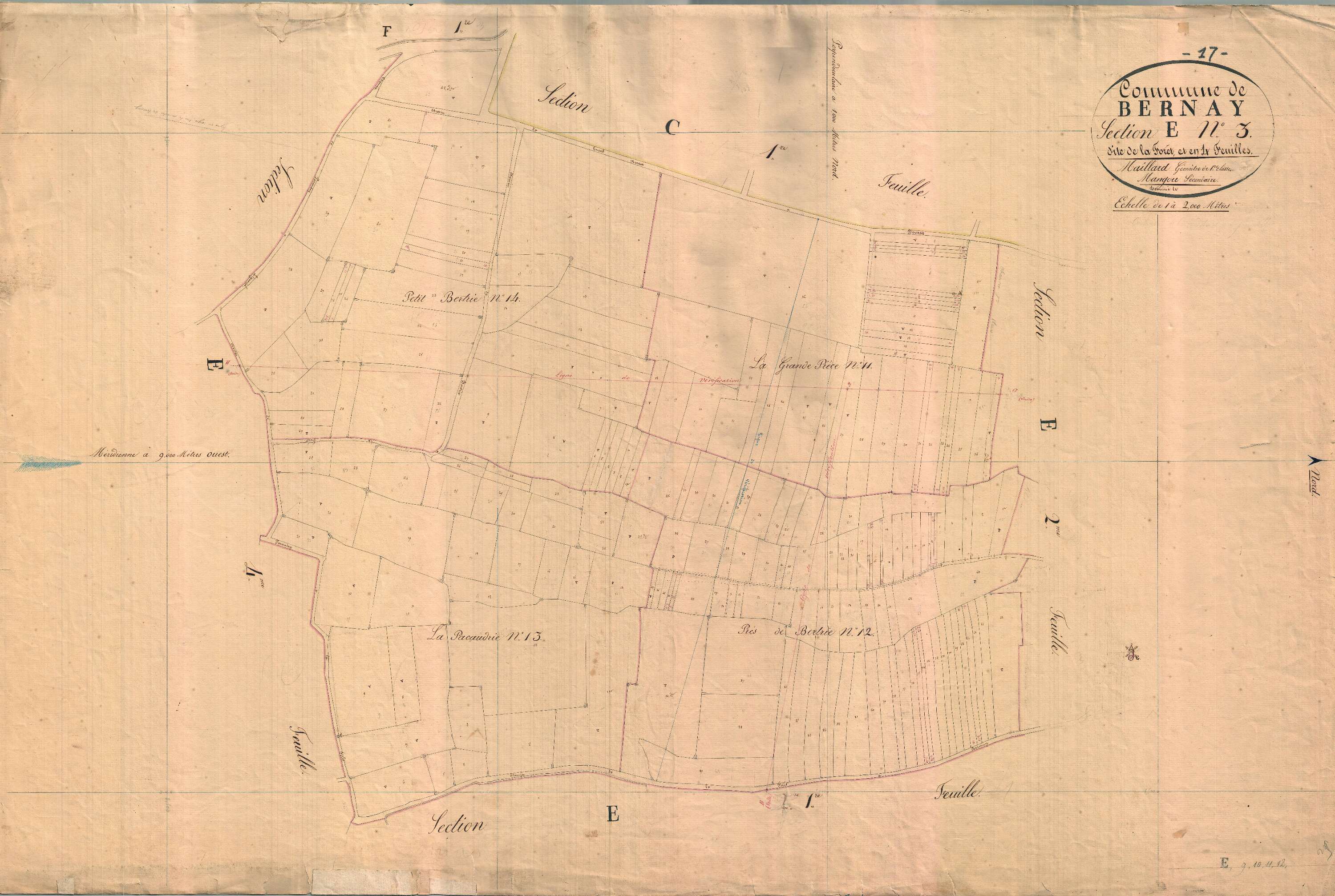 Bernay-Saint-Martin - Section E3 dite de la Fôret.
