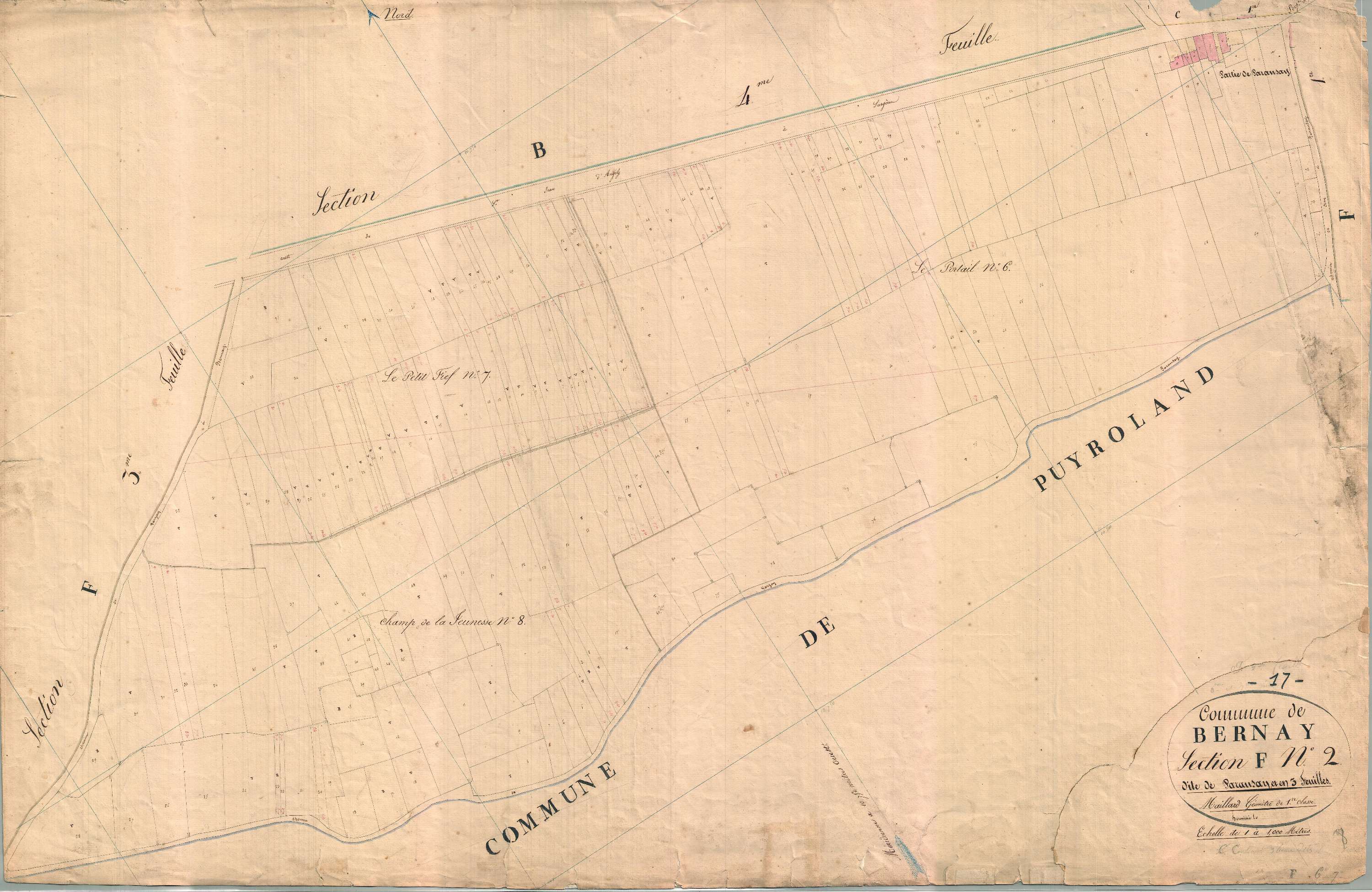 Bernay-Saint-Martin - Section F2 dite de Parançay.