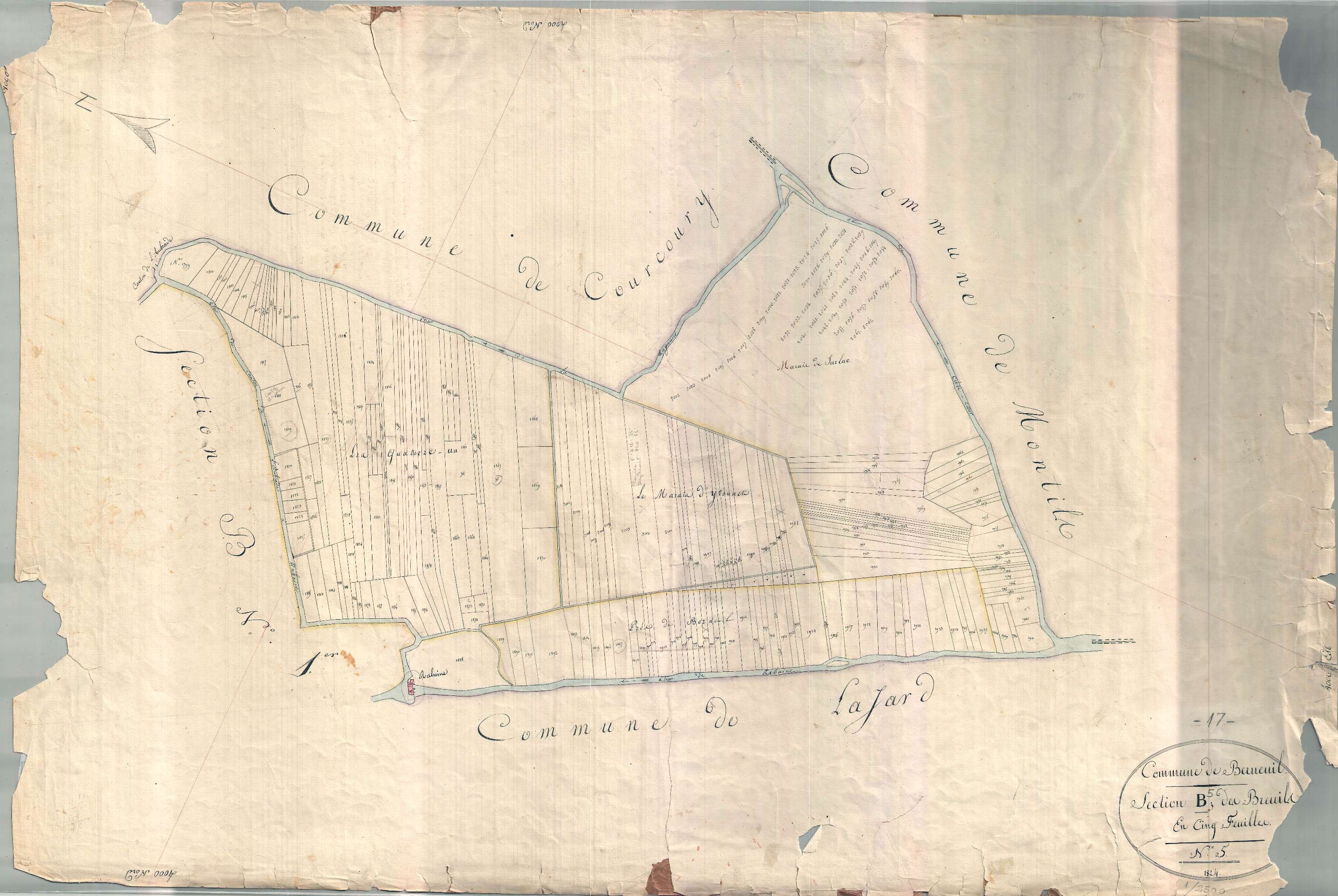 Berneuil - Section B5 dite des Breuils.