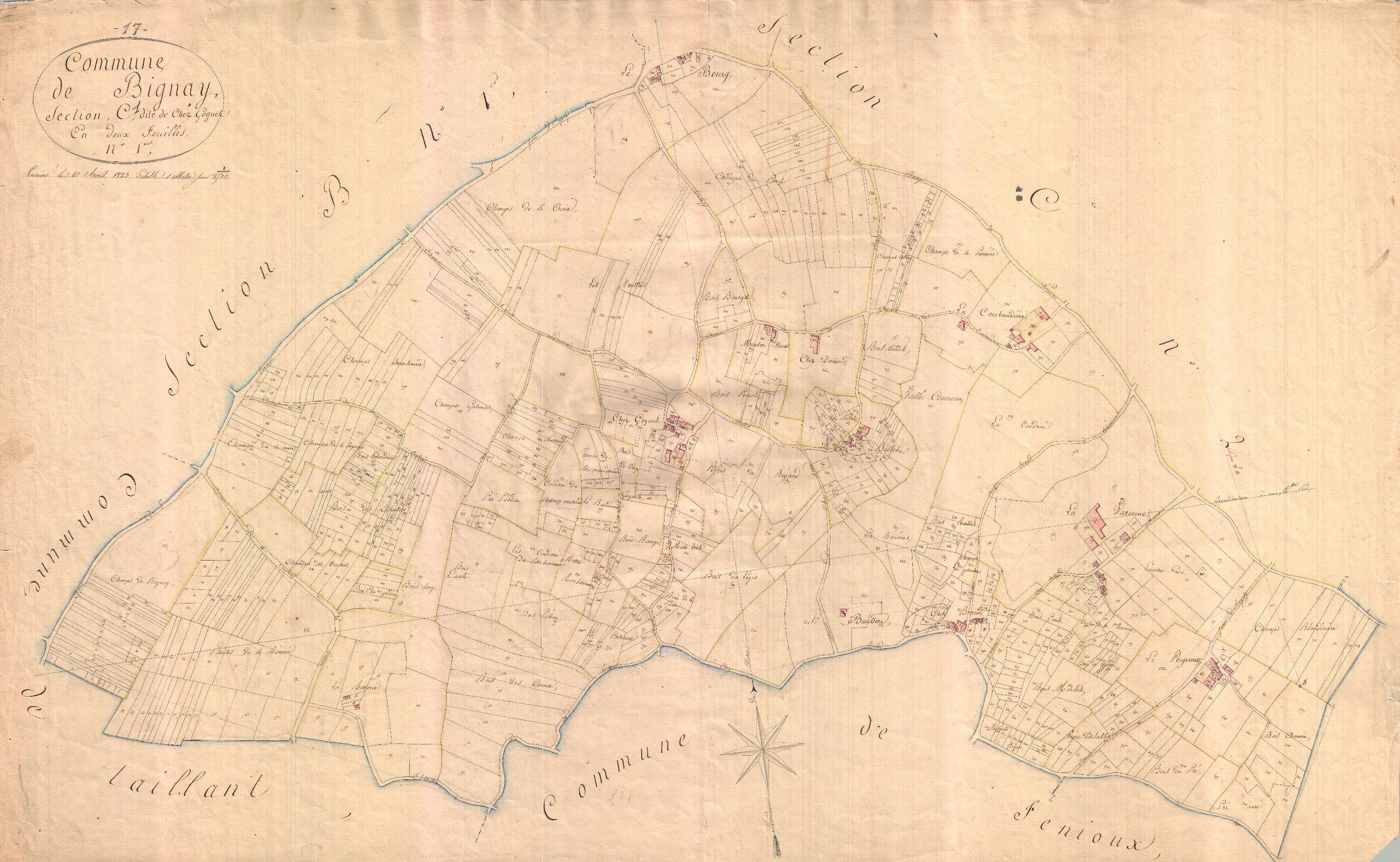 Bignay - Section C1 dite de Goguet.