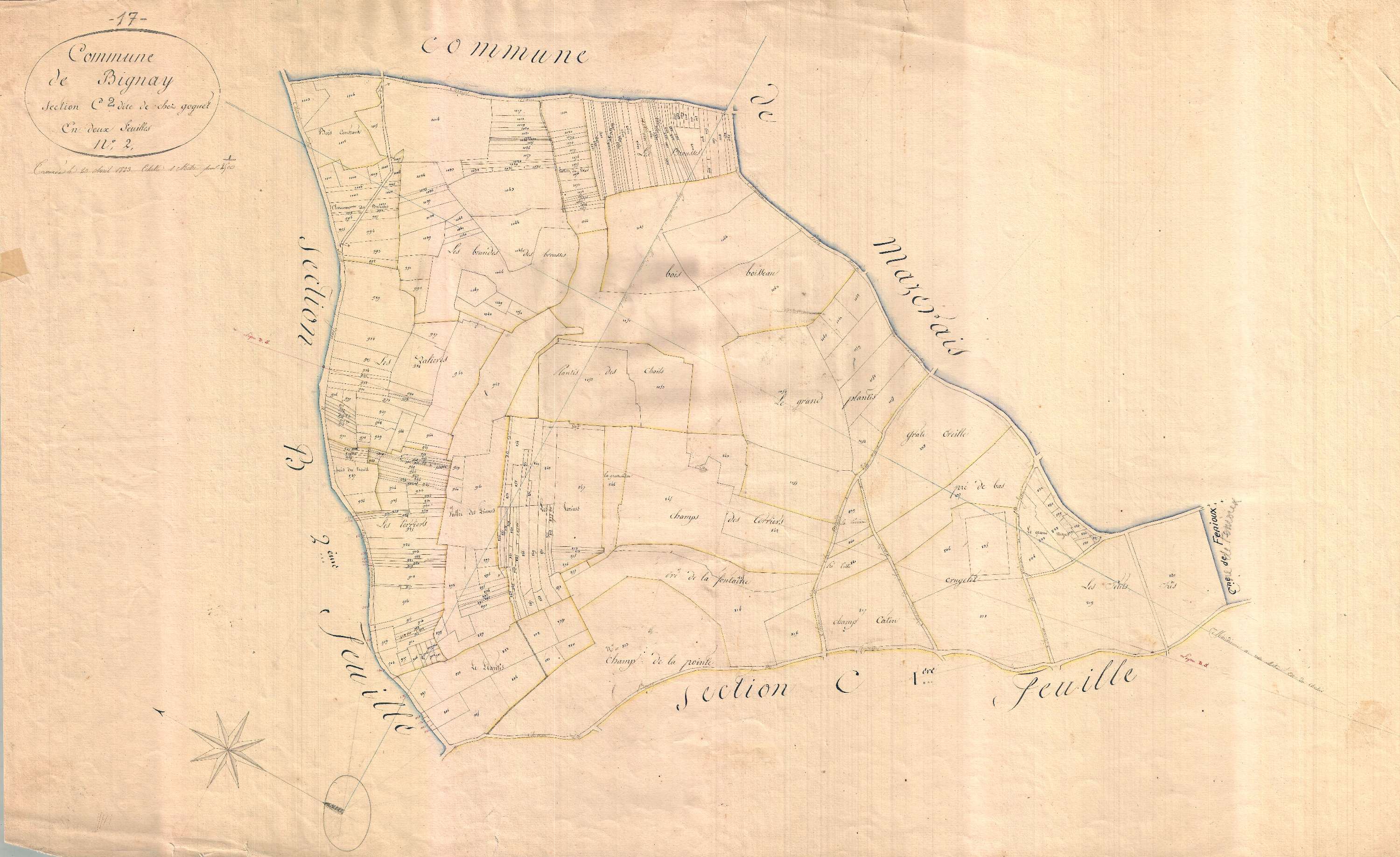 Bignay - Section C2 dite de Goguet.