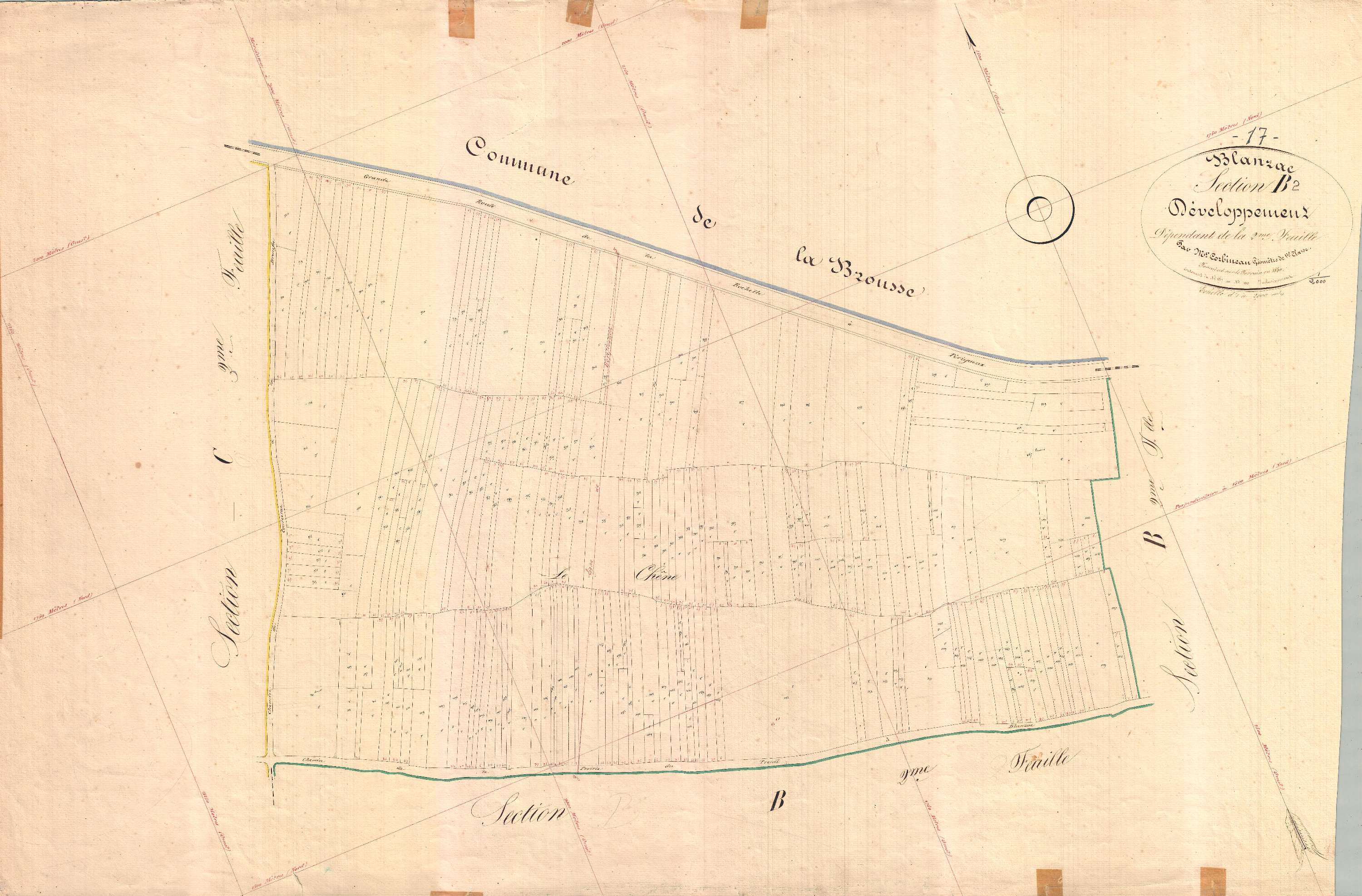 Blanzac-lès-Matha - Section B2 développement dite du Bourg.