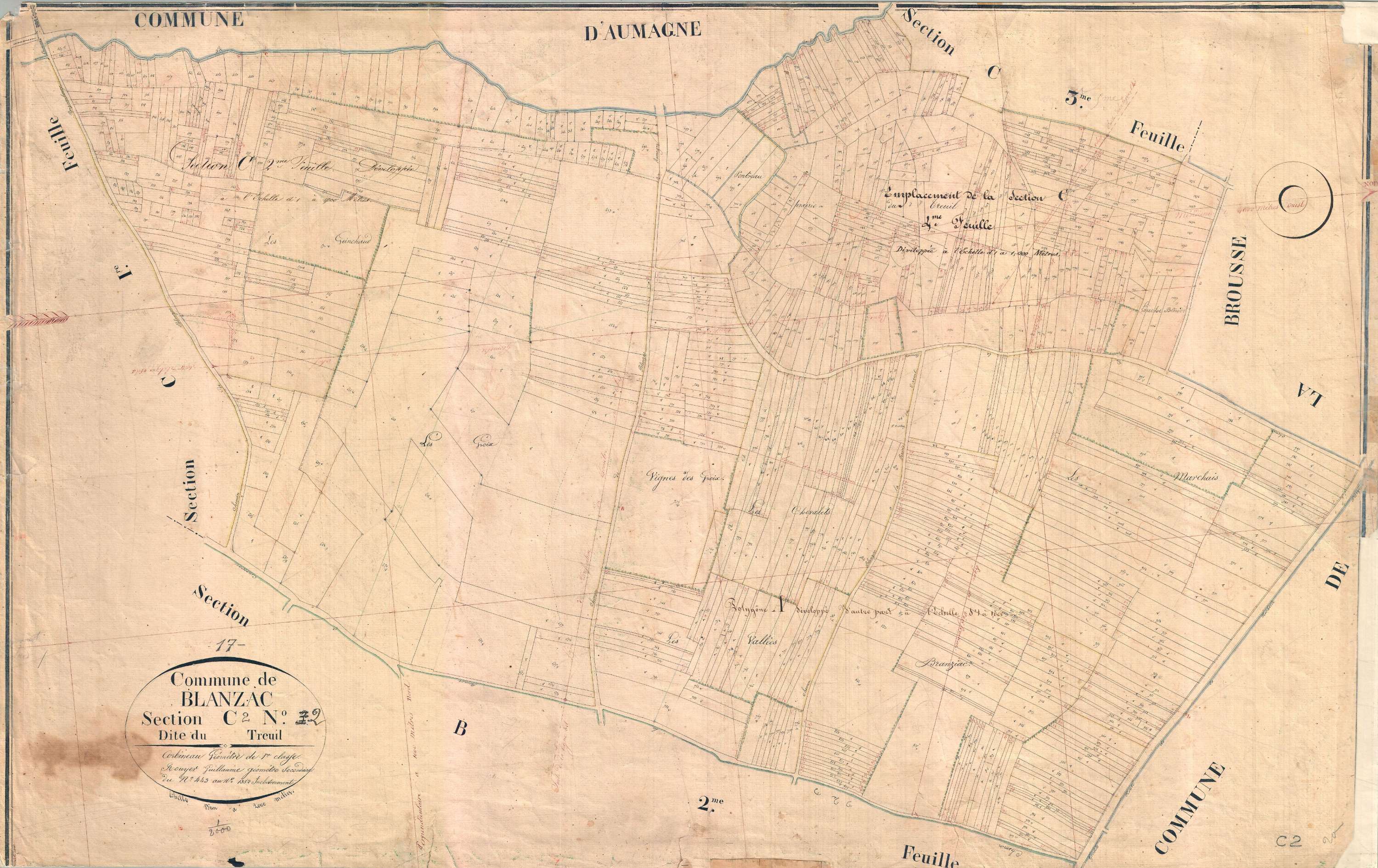 Blanzac-lès-Matha - Section C2 dite du Treuil.