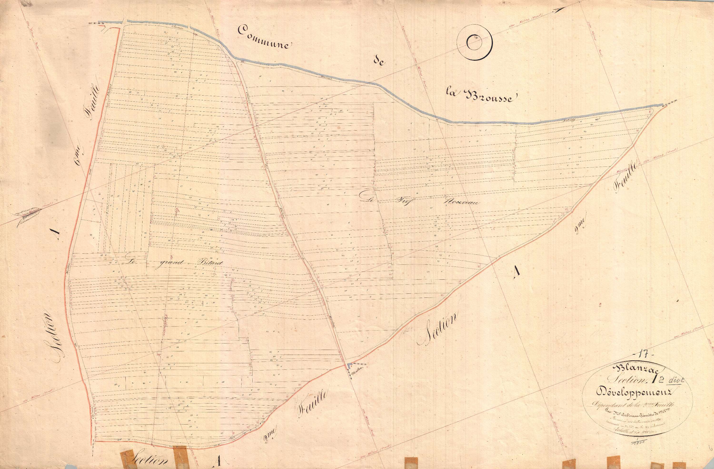 Blanzac-lès-Matha - Section A2 développement dite de Bitard.
