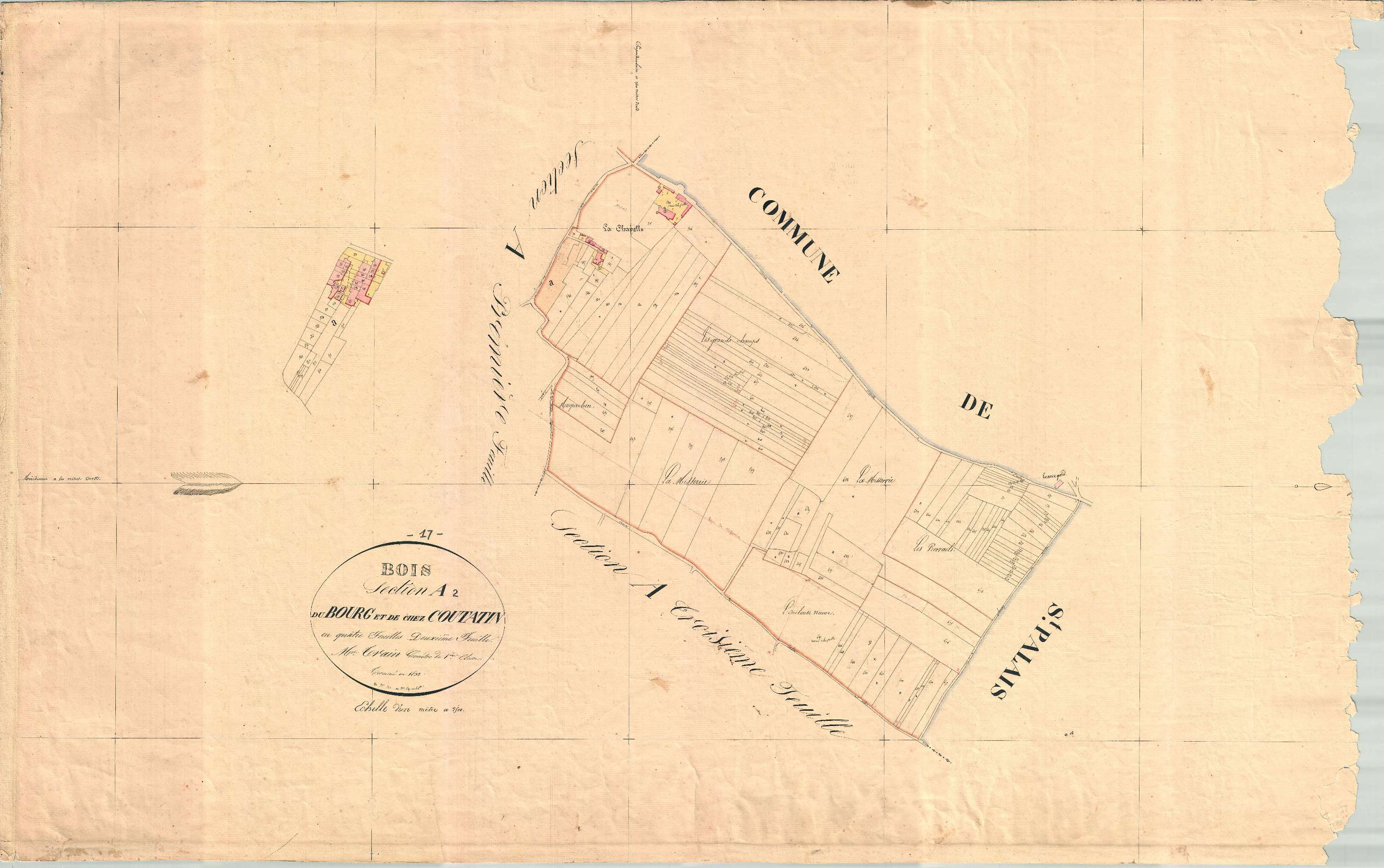 Bois - Section A2 dite du Bourg et de chez Coutatin.
