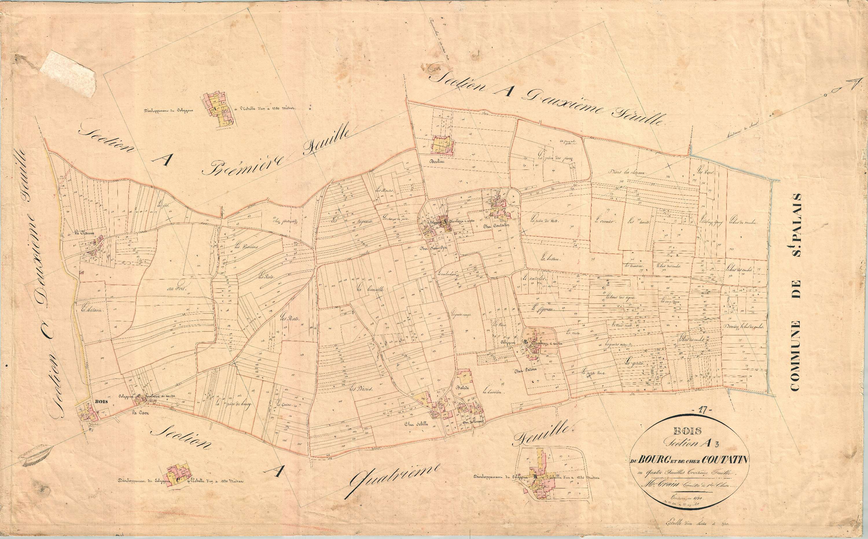 Bois - Section A3 dite du Bourg et de chez Coutatin.