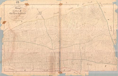 Le Bois-Plage-en-Ré - Section K3 dite des Peux aux Aumons. [document en très mauvais état]