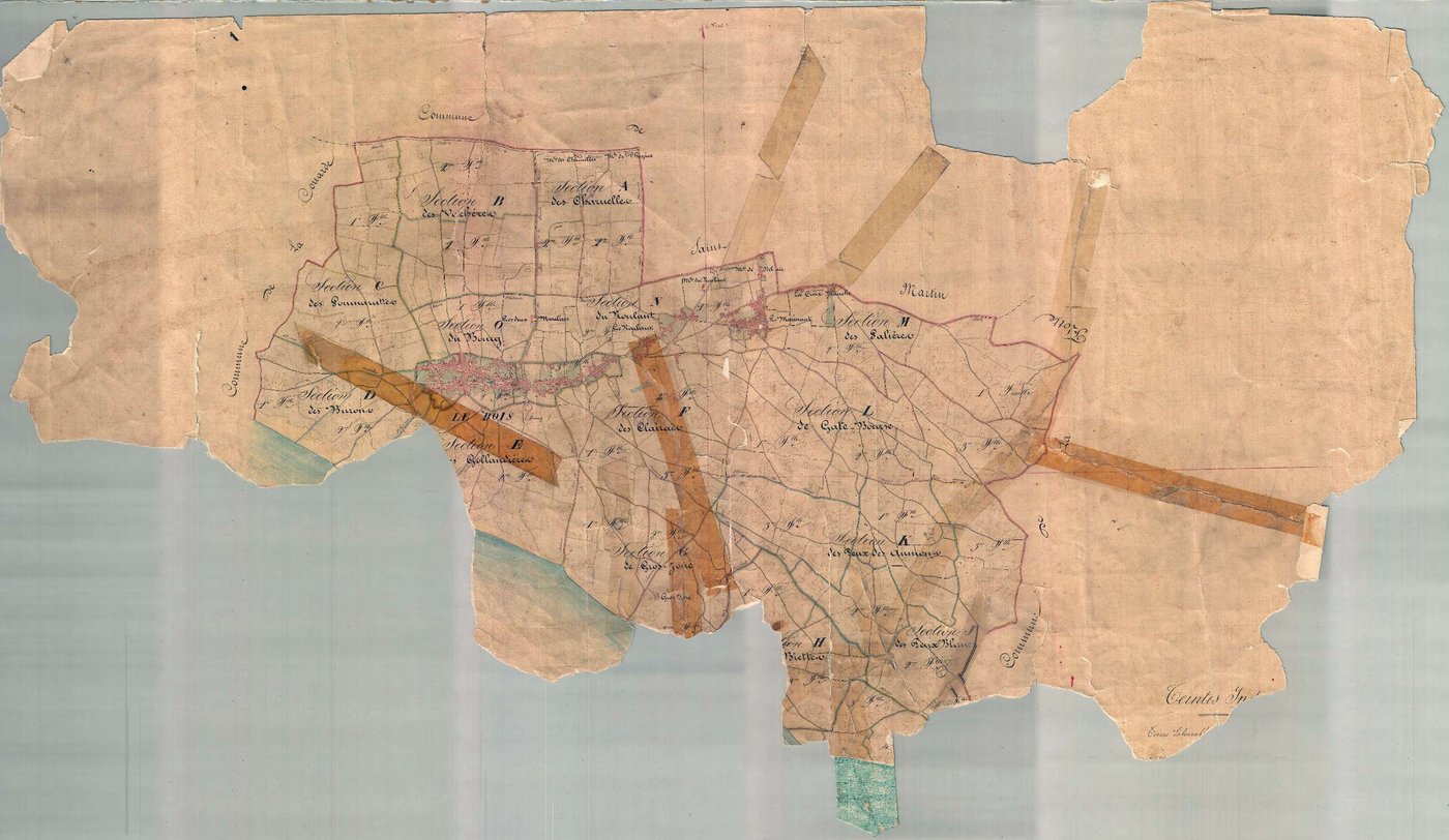 Le Bois-Plage-en-Ré - Tableau d'assemblage. [document en mauvais état]