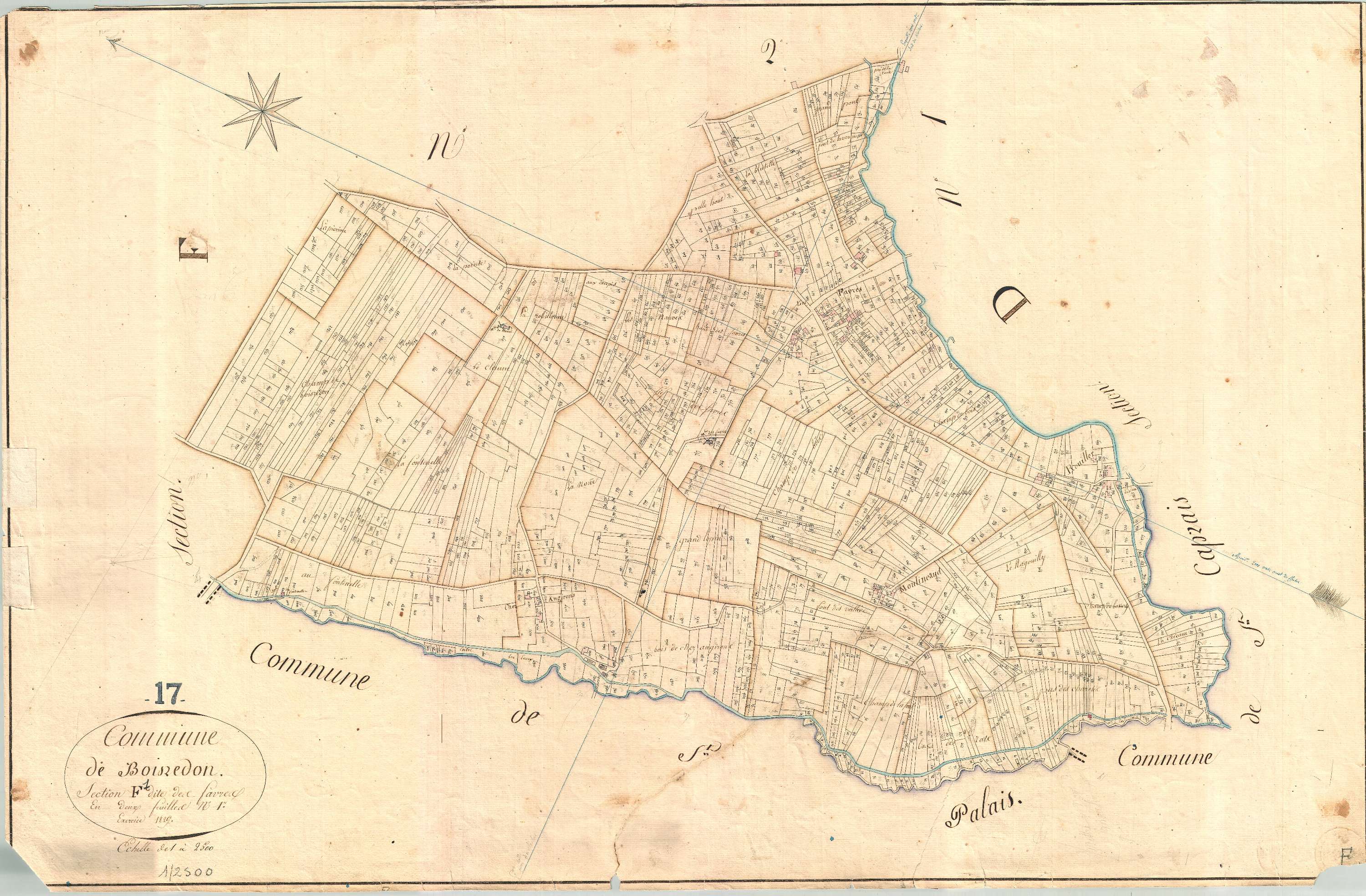 Boisredon - Section F1 dite des Faures.