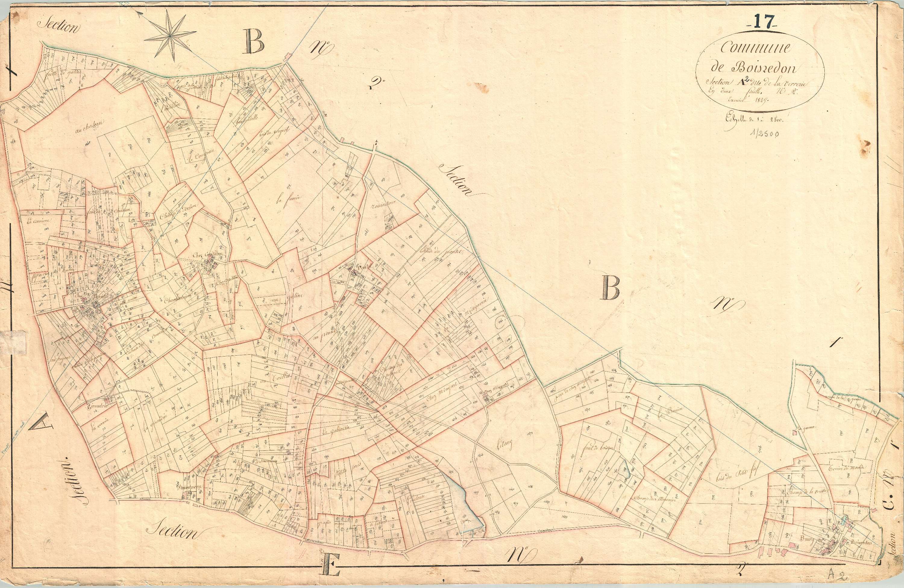 Boisredon - Section A2 dite de la Verrerie.