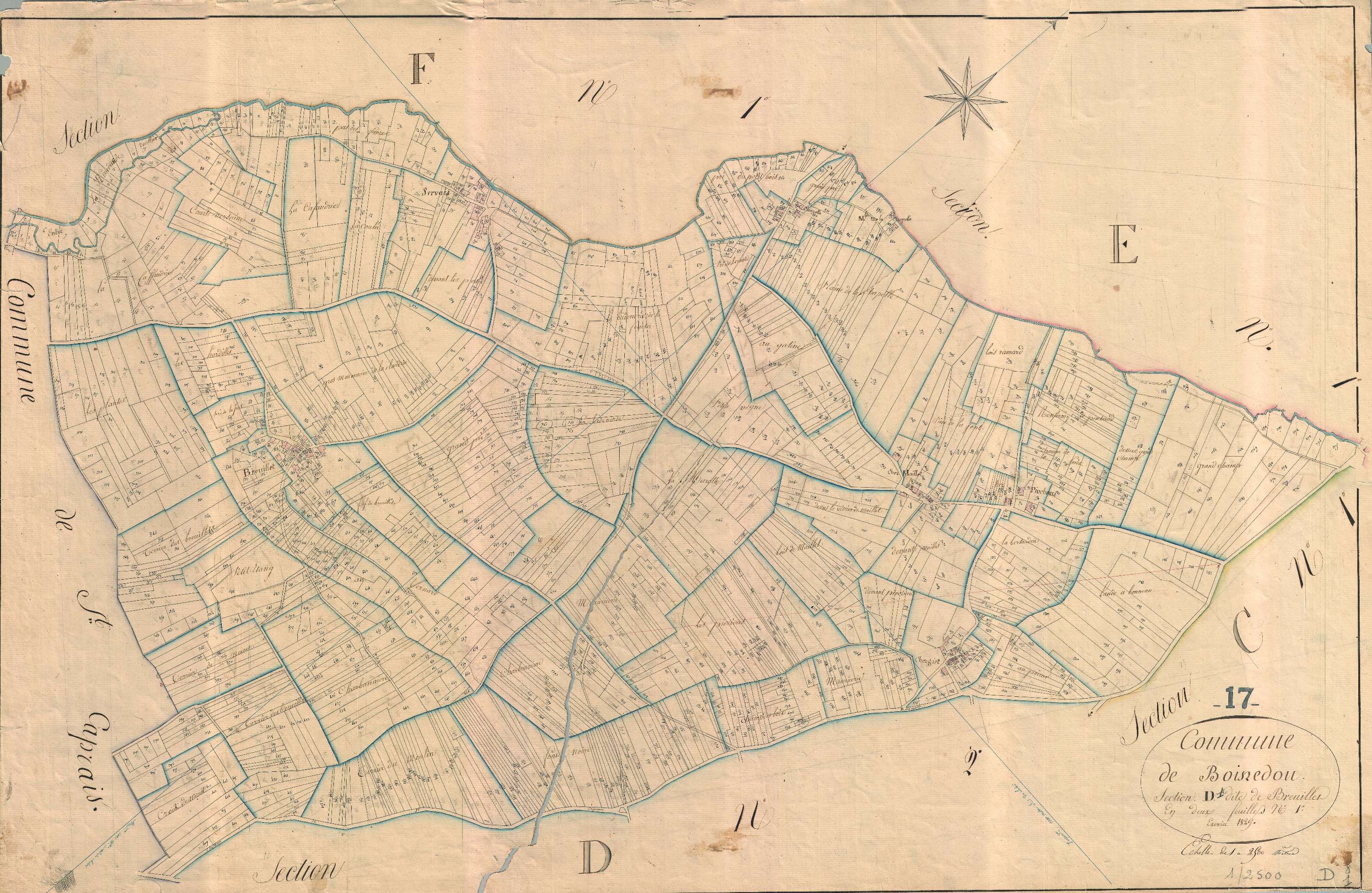 Boisredon - Section D1 dite de Breuillet.