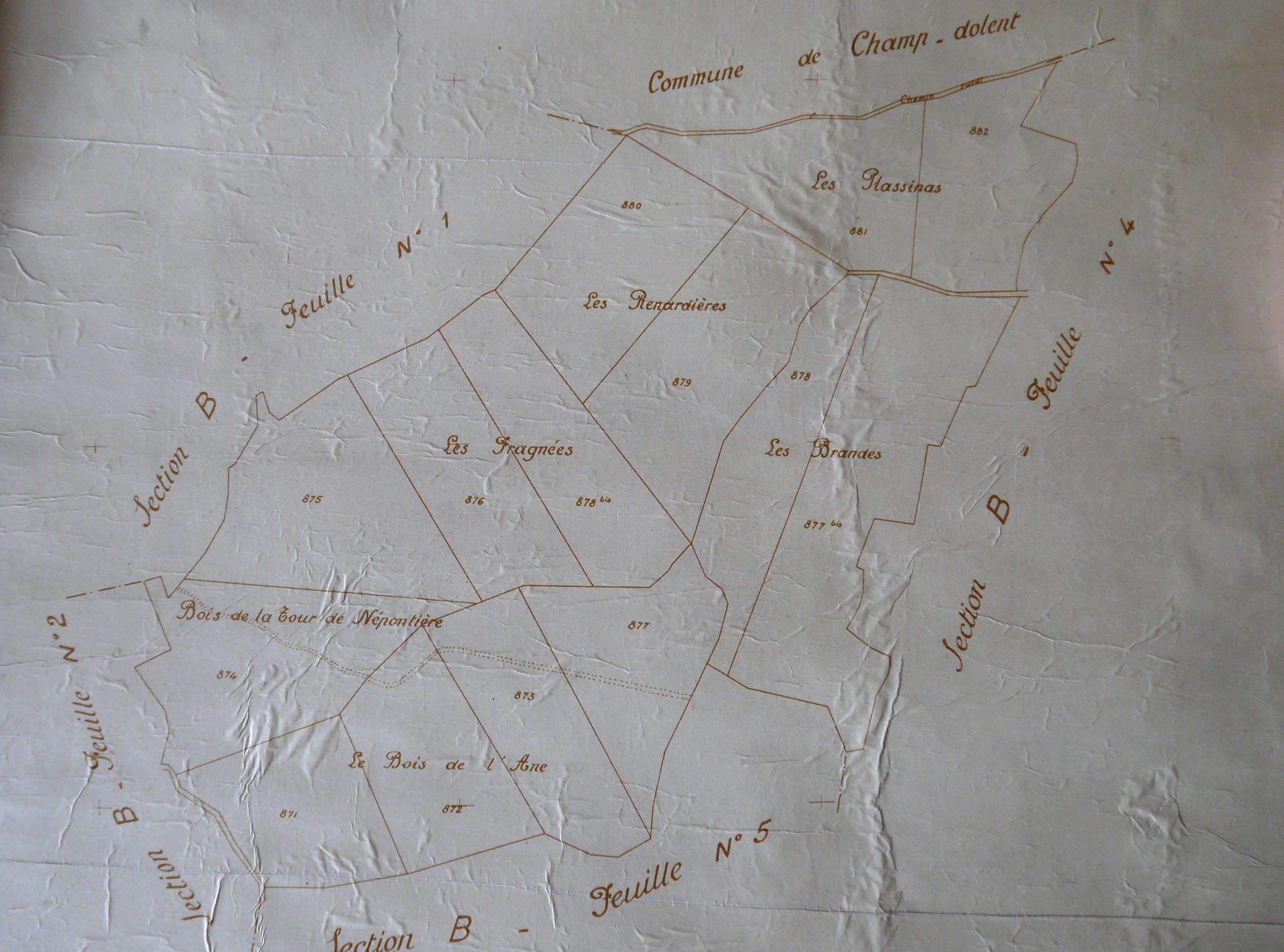 Bords - Section B3 dite de la Népontière.