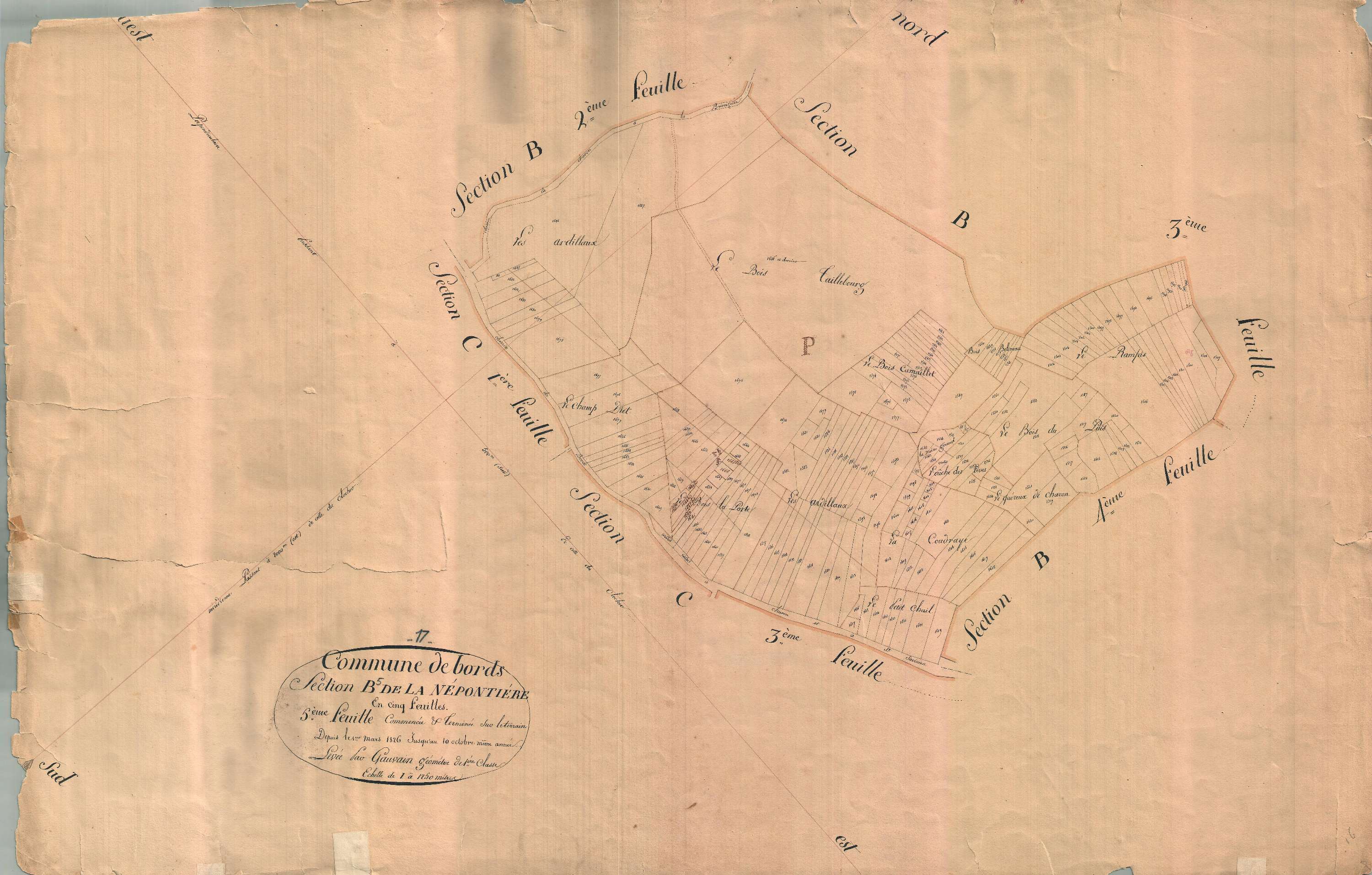 Bords - Section B5 dite de la Népontière.