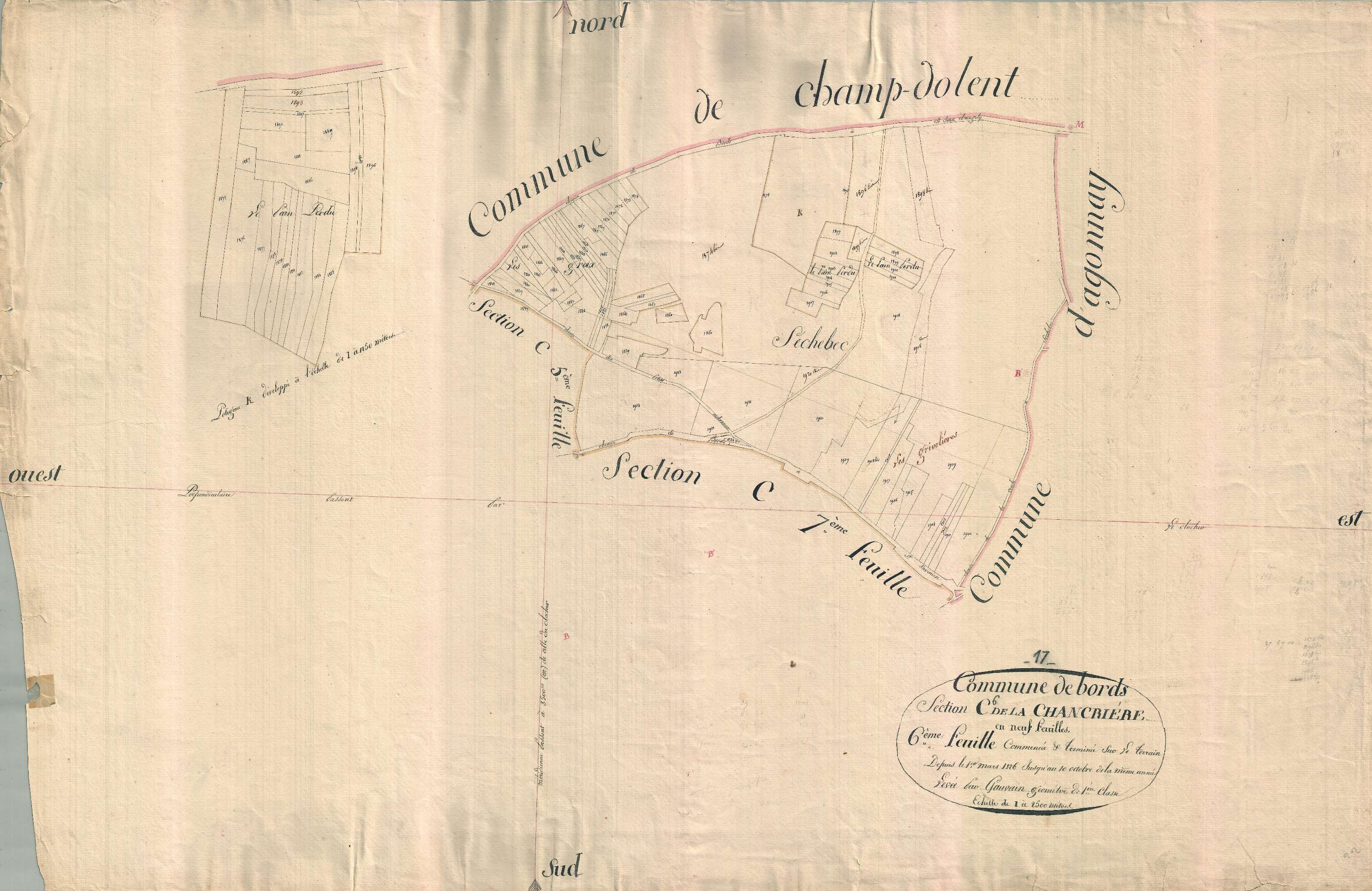 Bords - Section C6 dite de la Chancrière.