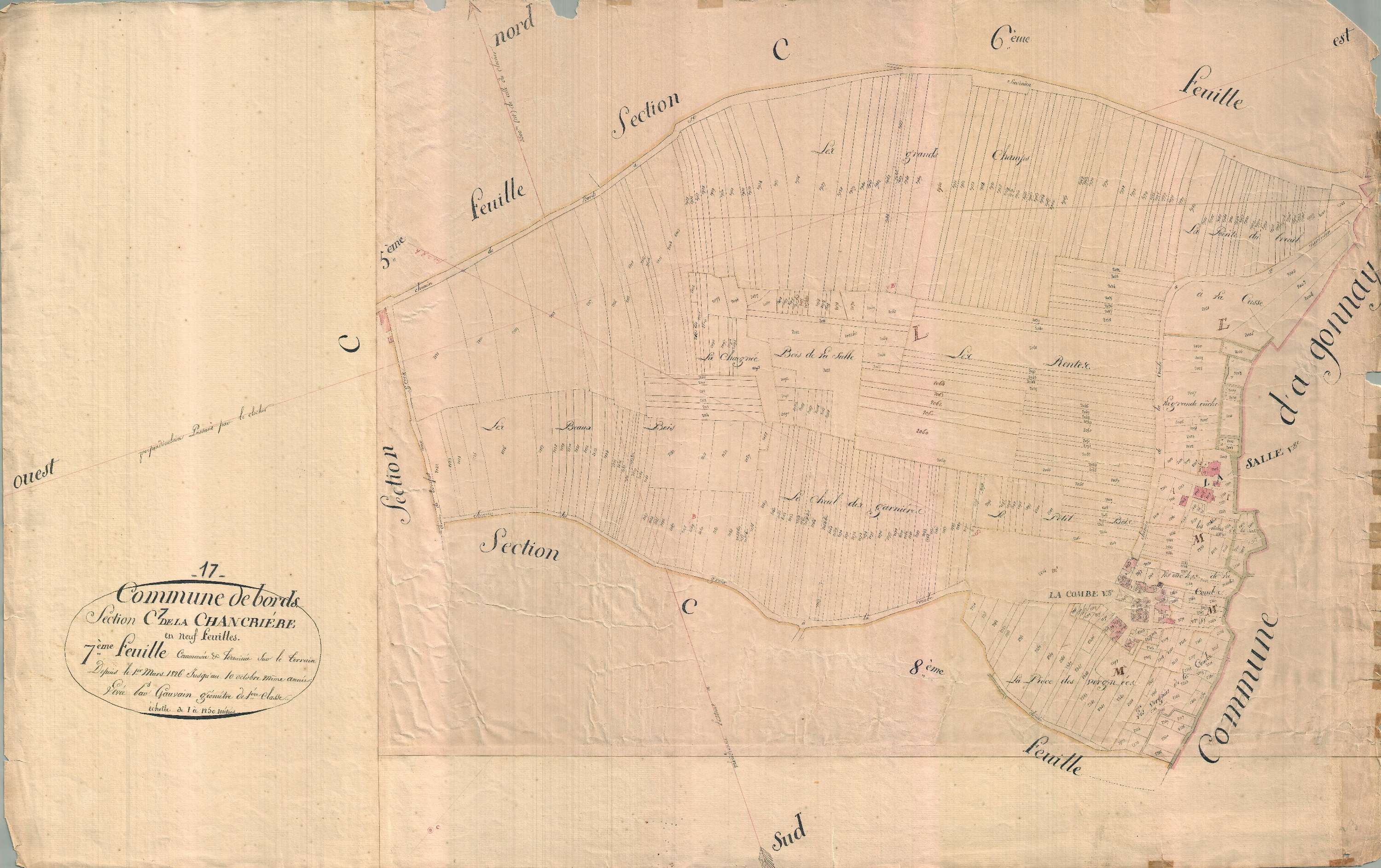 Bords - Section C7 dite de la Chancrière.