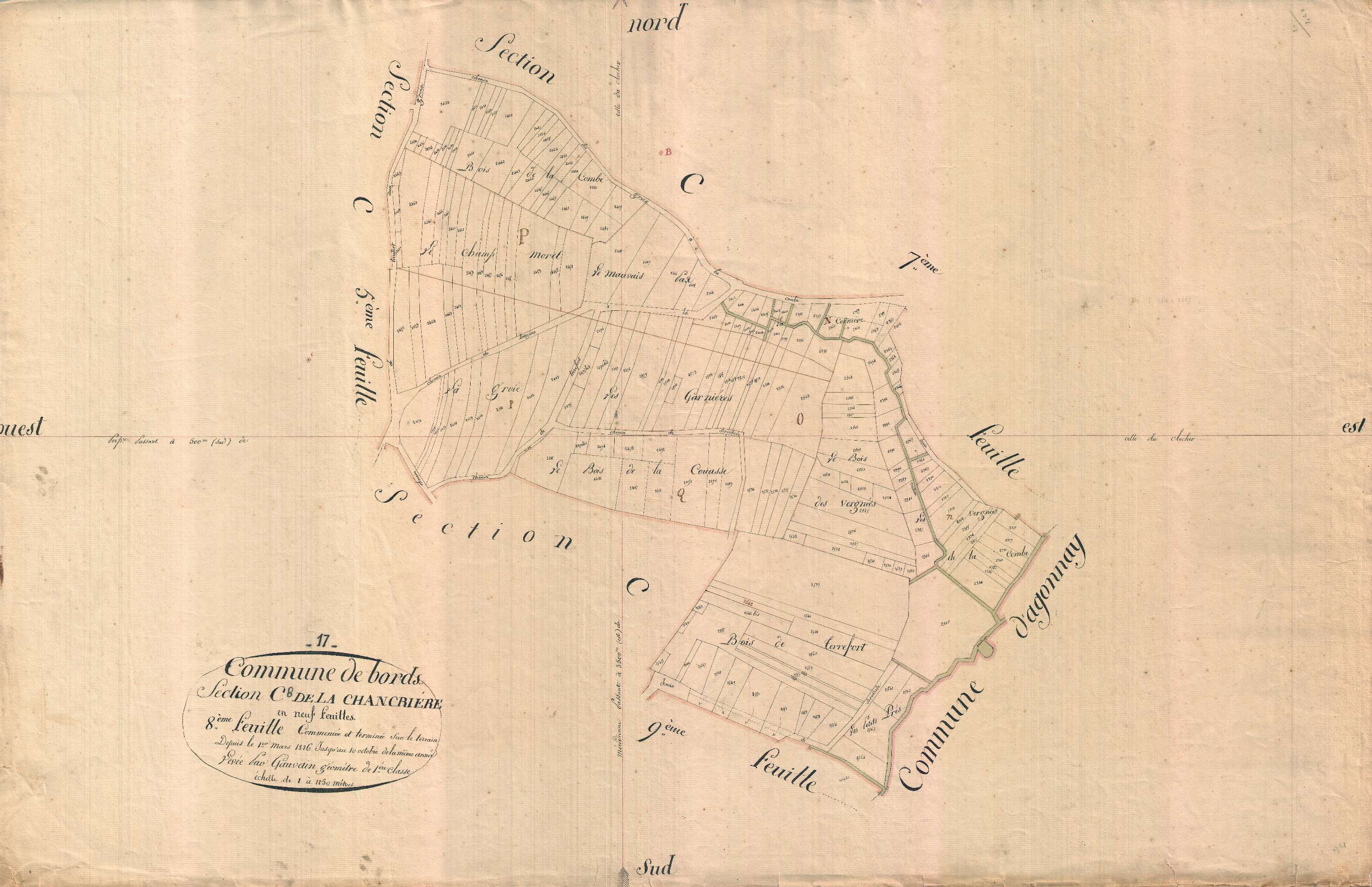 Bords - Section C8 dite de la Chancrière.