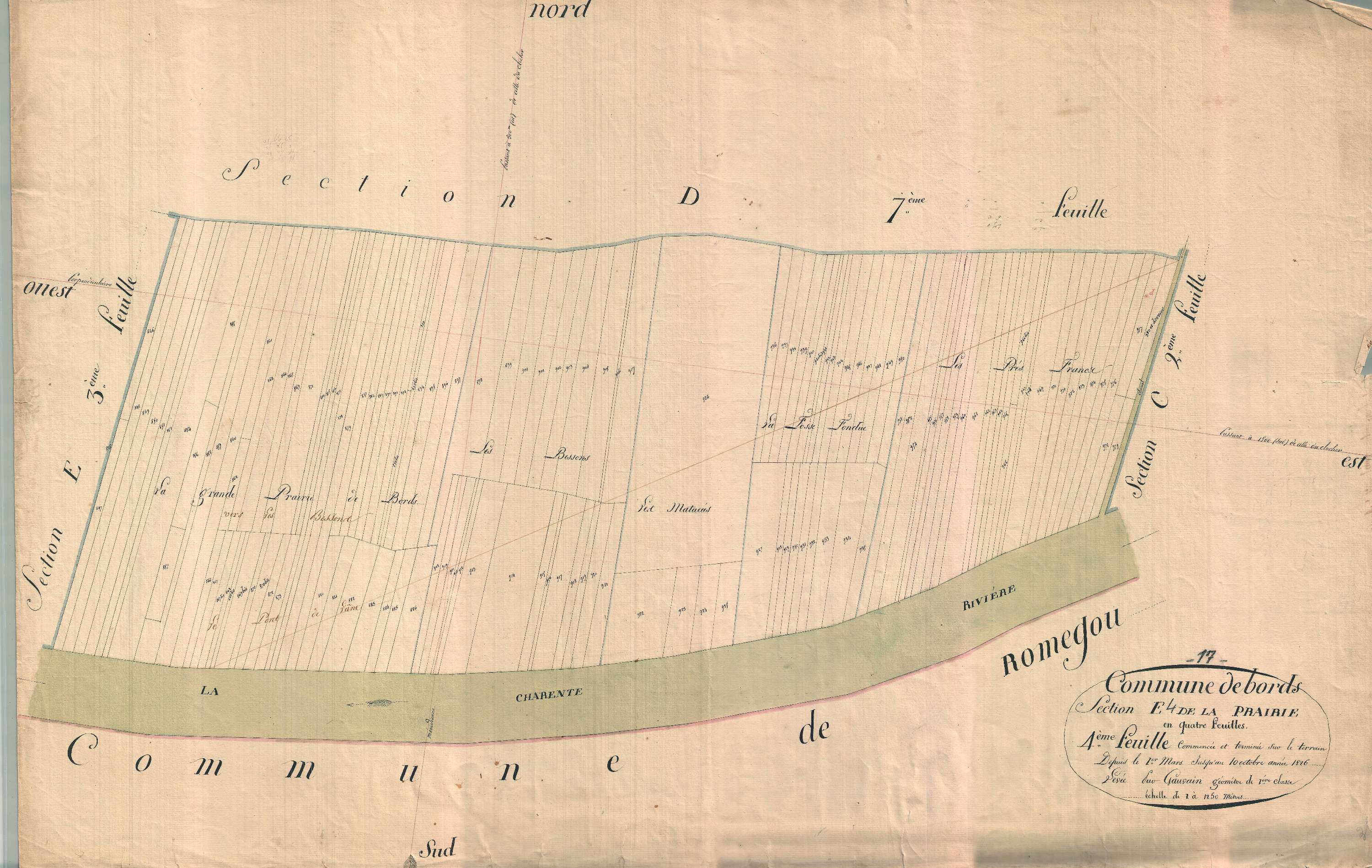 Bords - Section E4 dite de la Prairie.