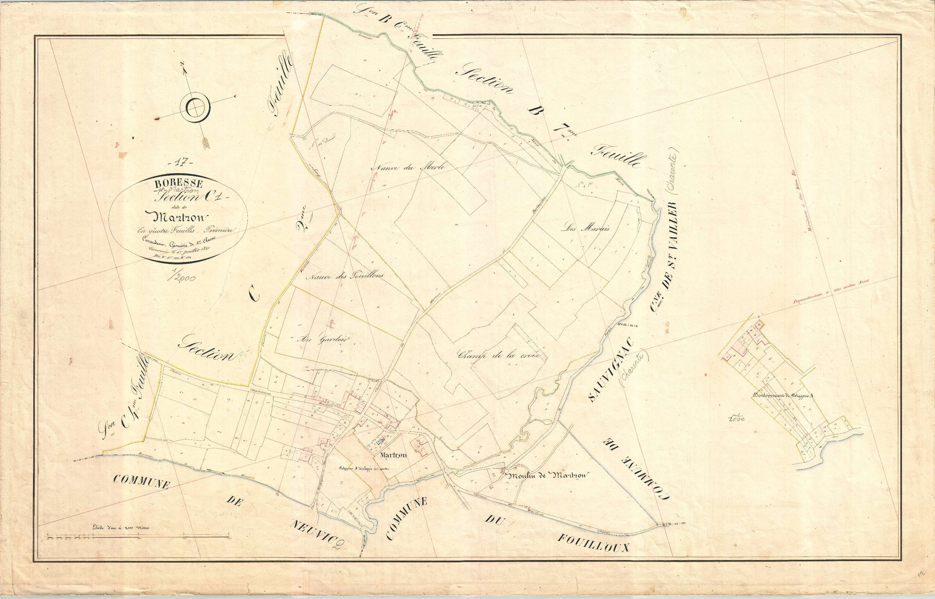 Boresse-et-Martron - Section C1 dite de Martron.