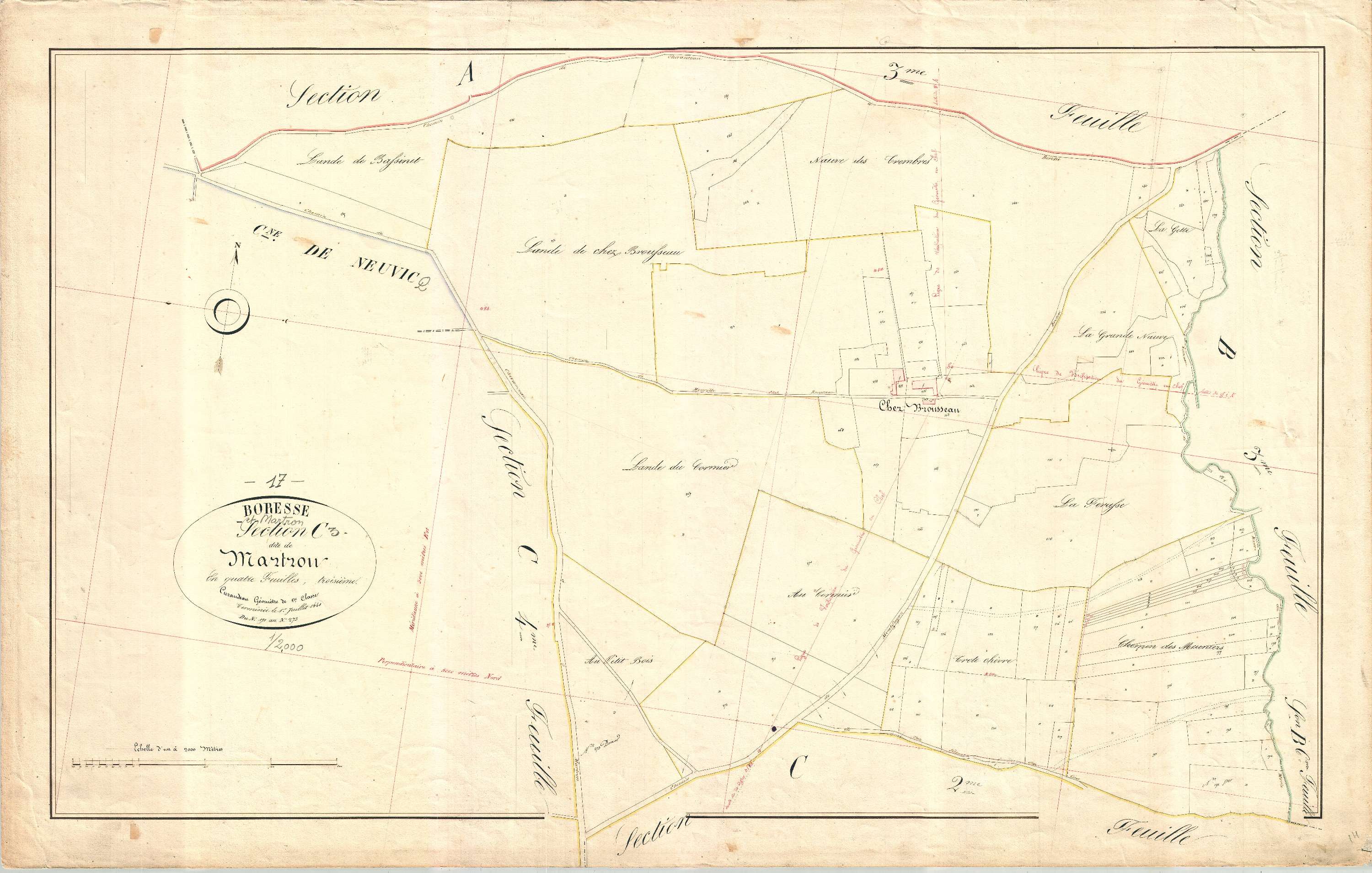 Boresse-et-Martron - Section C3 dite de Martron.