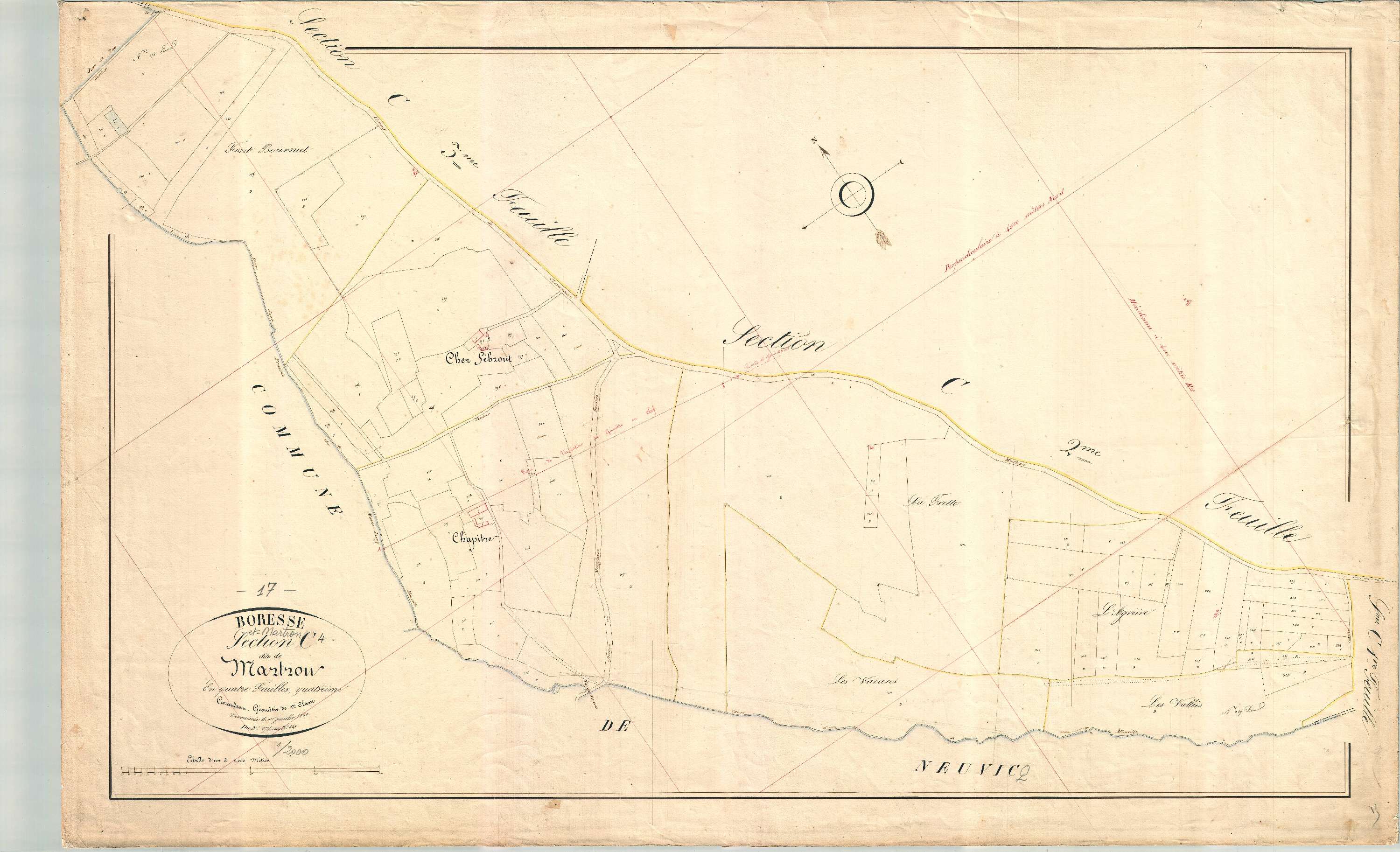 Boresse-et-Martron - Section C4 dite de Martron.