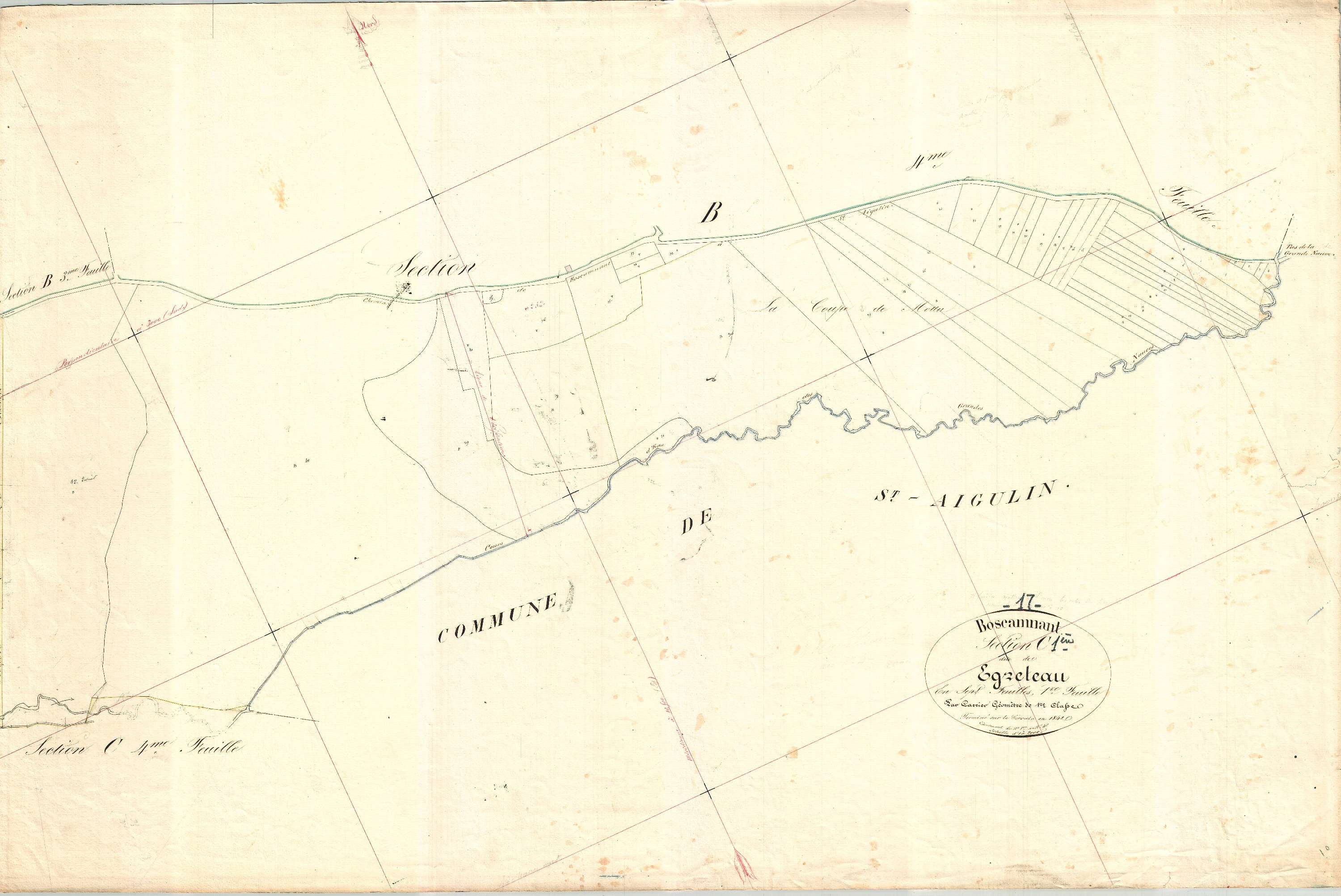 Boscamnant - Section C1 dite d'Egreteau.