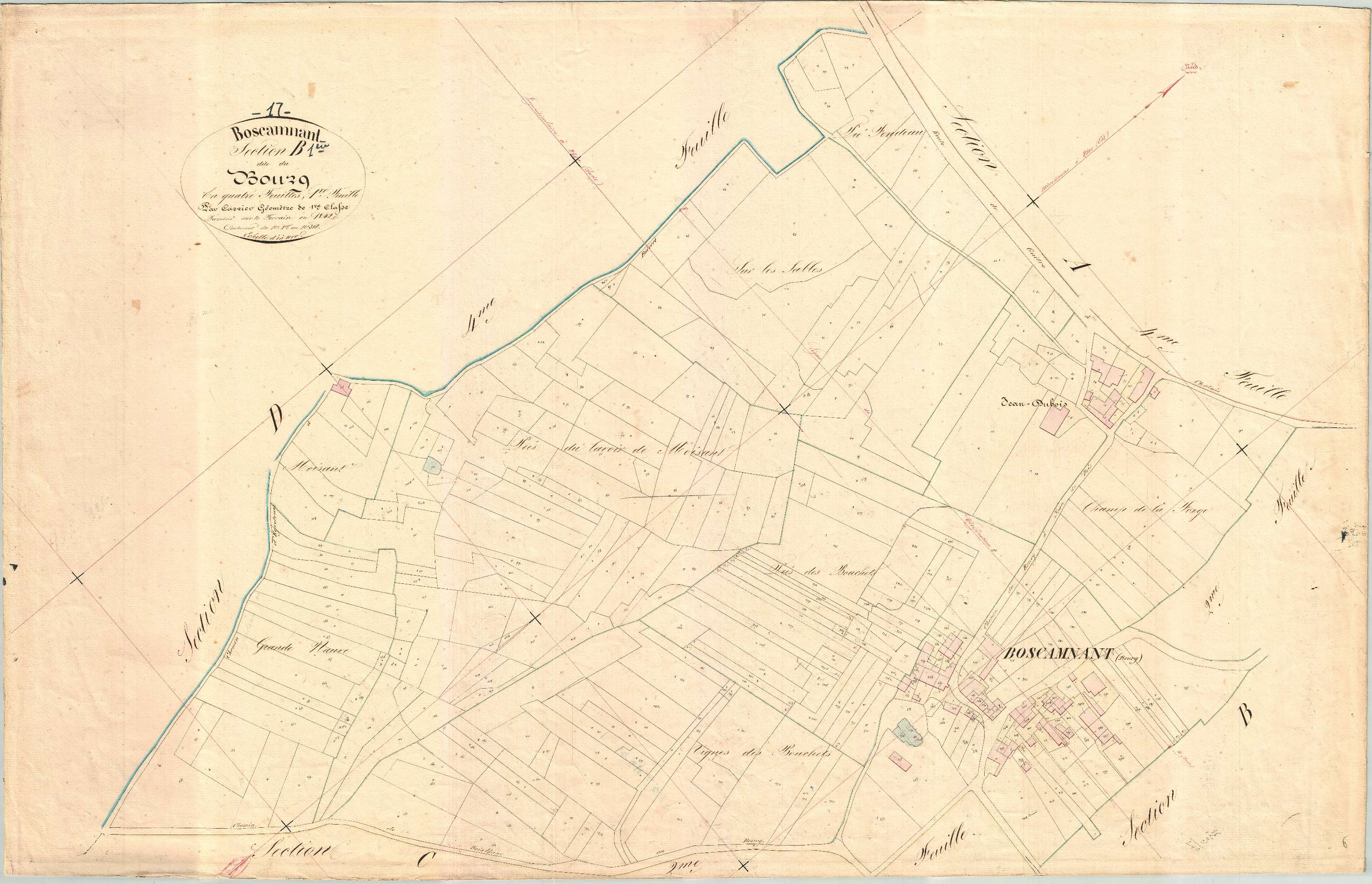 Boscamnant - Section B1 dite du Bourg.