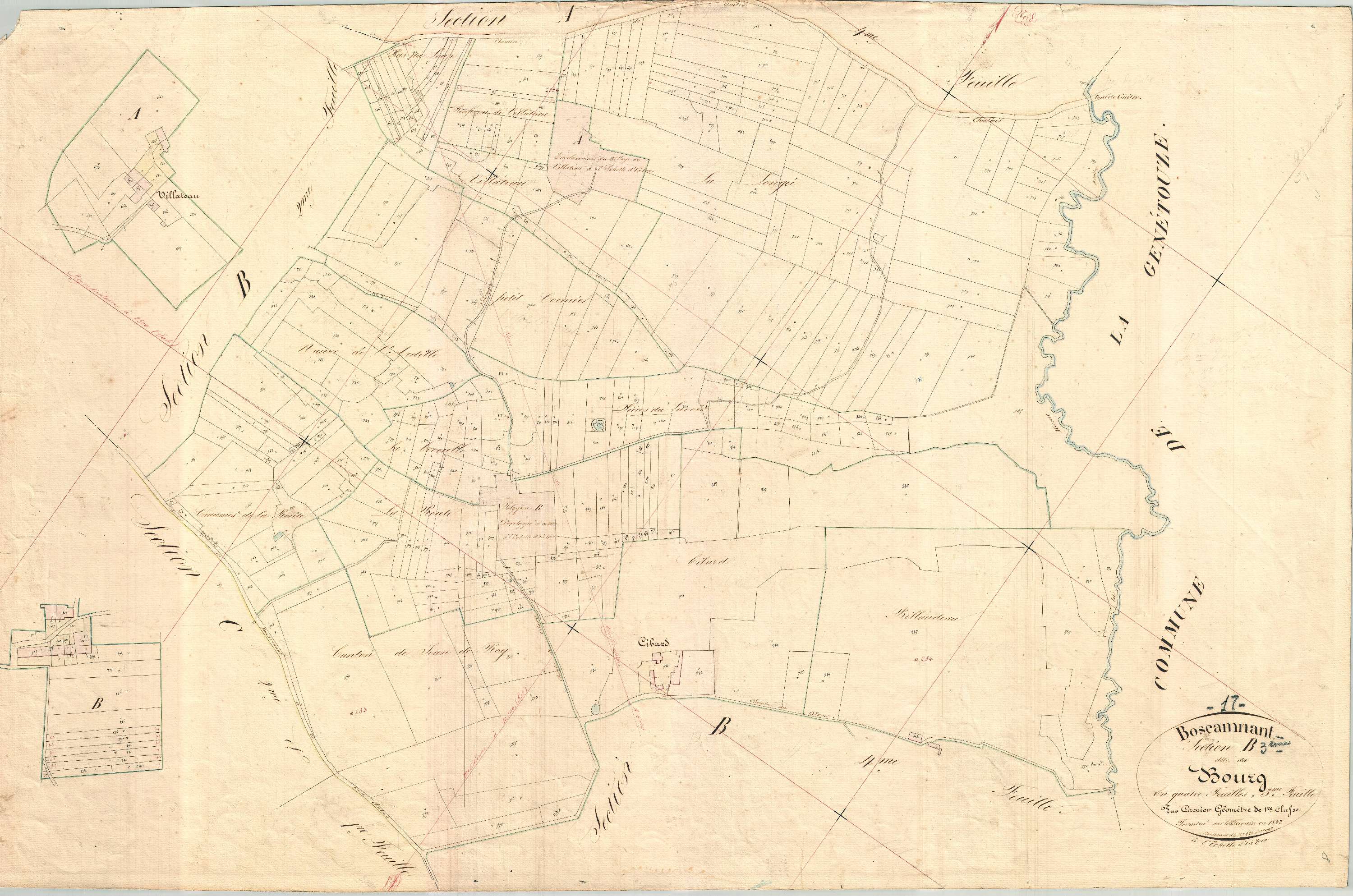 Boscamnant - Section B3 dite du Bourg.
