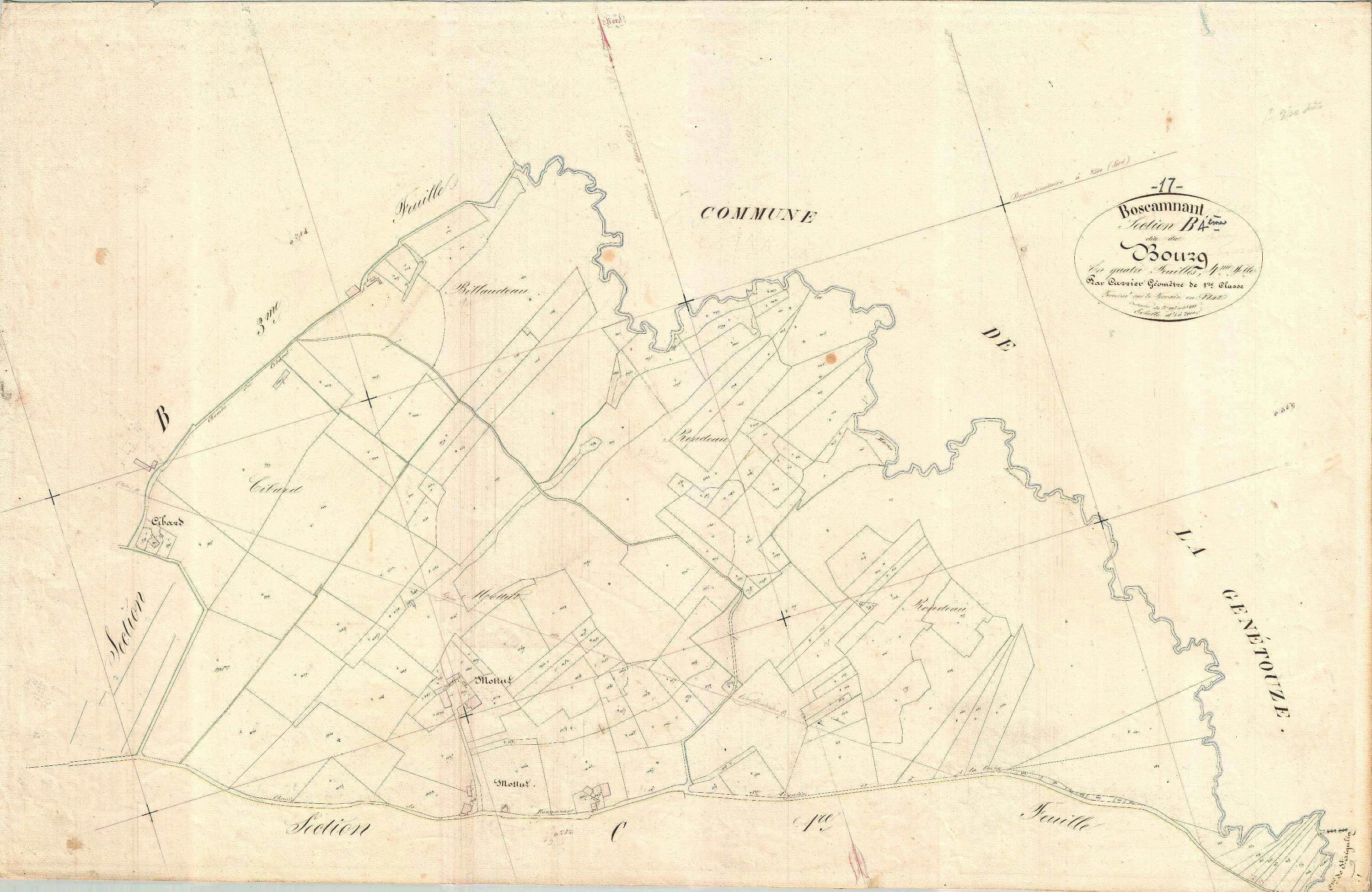 Boscamnant - Section B4 dite du Bourg.