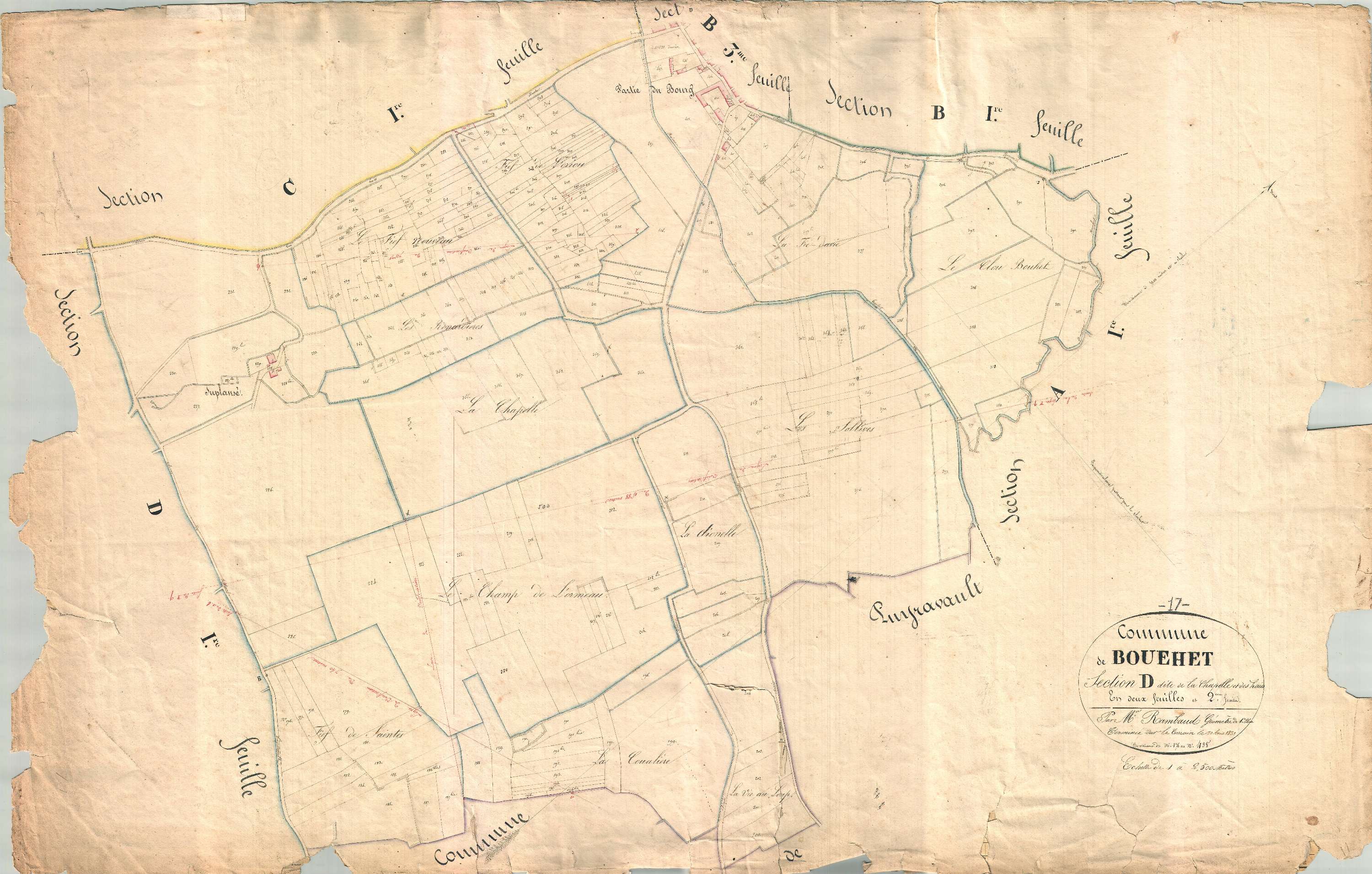 Bouhet - Section D2 dite de la Chapelle.