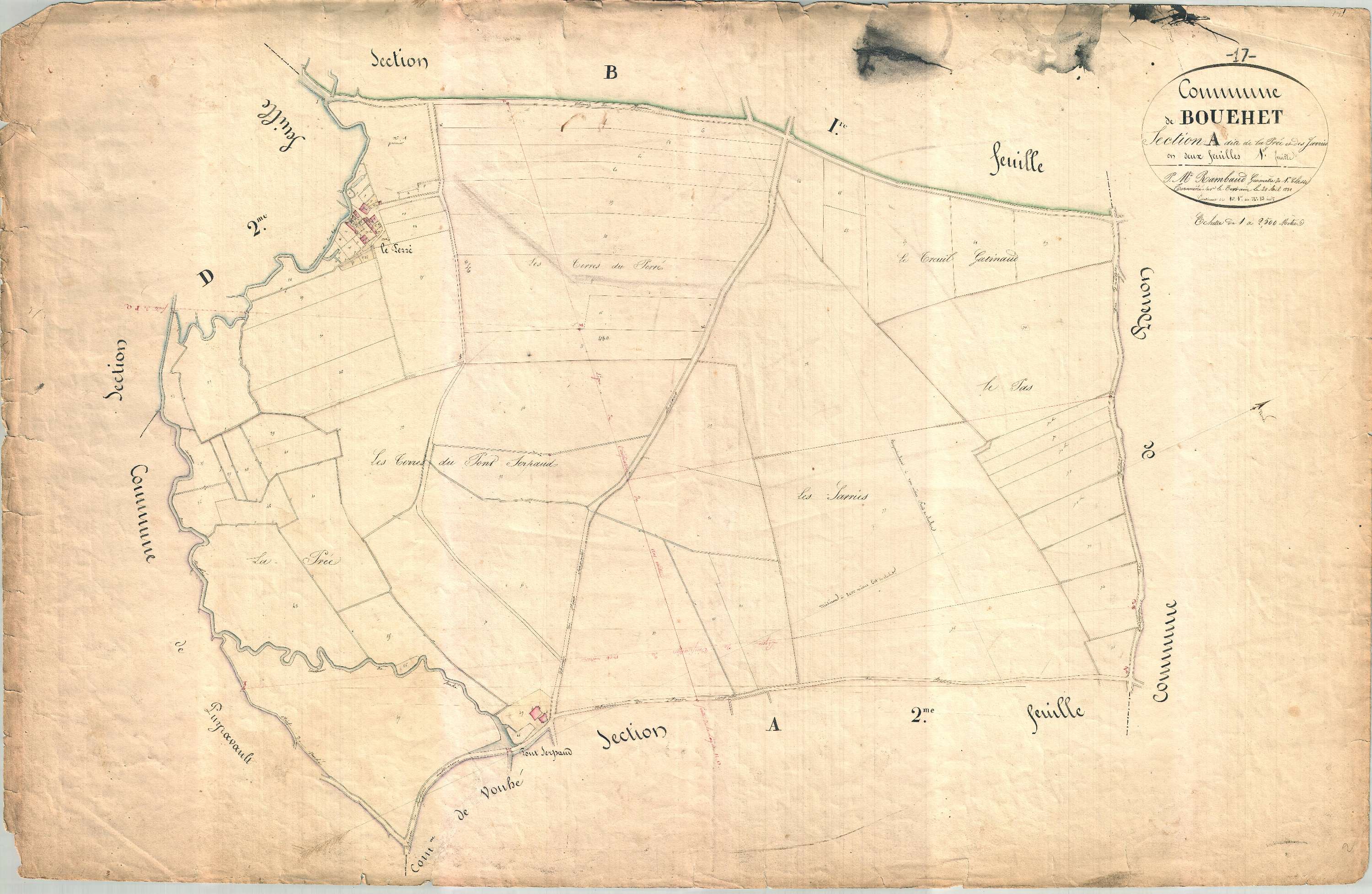 Bouhet - Section A1 dite de la Prée et des Jarries.