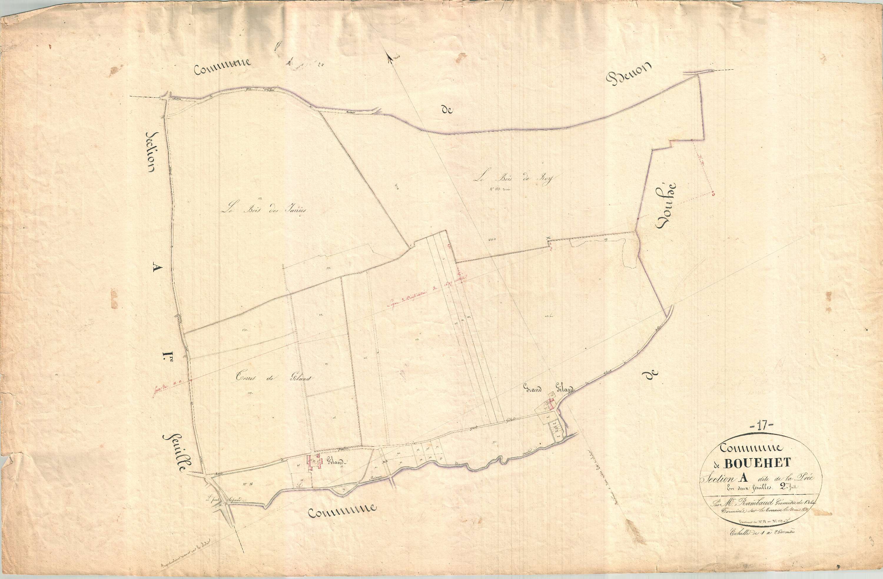 Bouhet - Section A2 dite de la Prée et des Jarries.