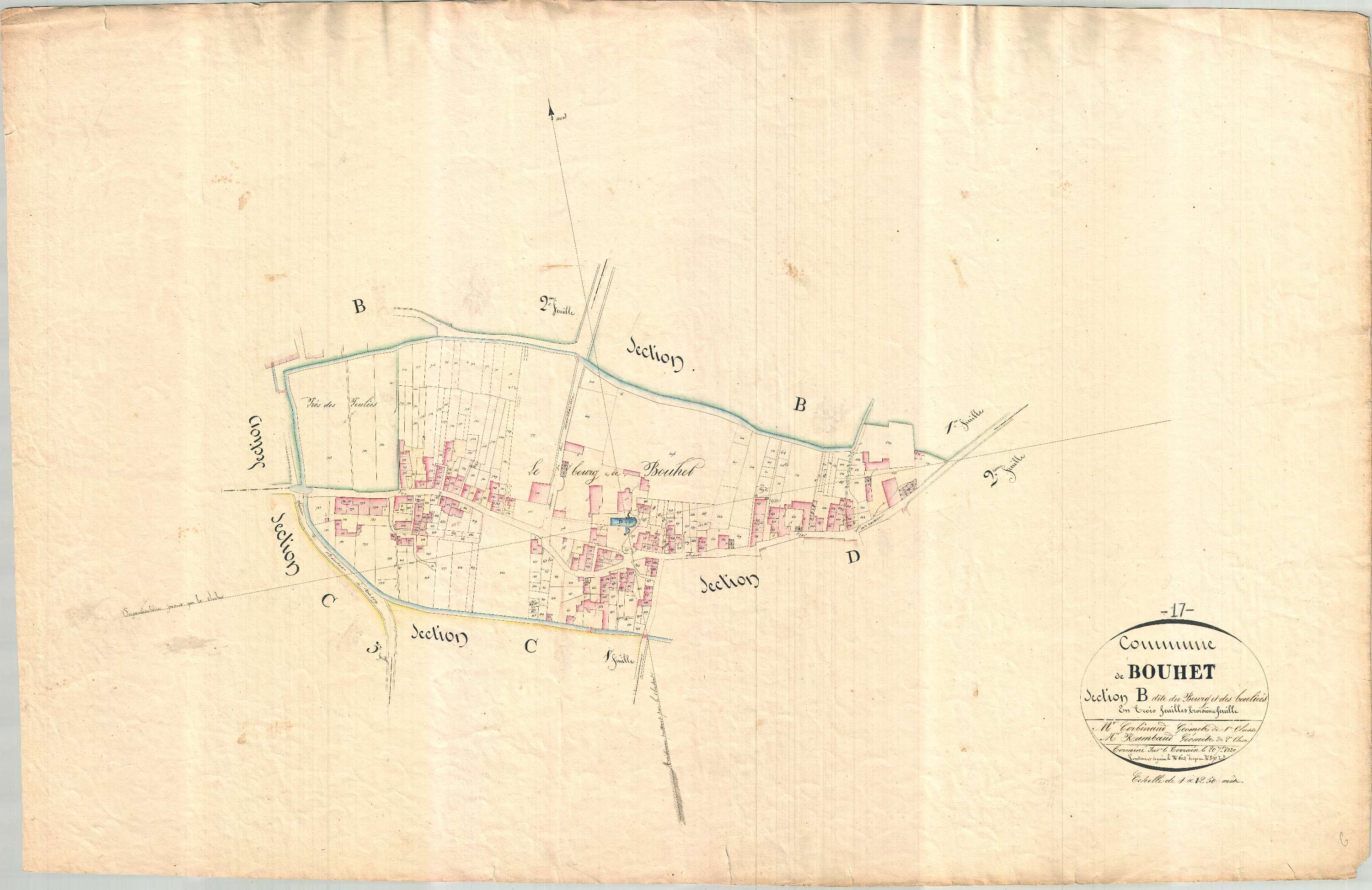 Bouhet - Section B3 dite du Bourg et des Bouliées.