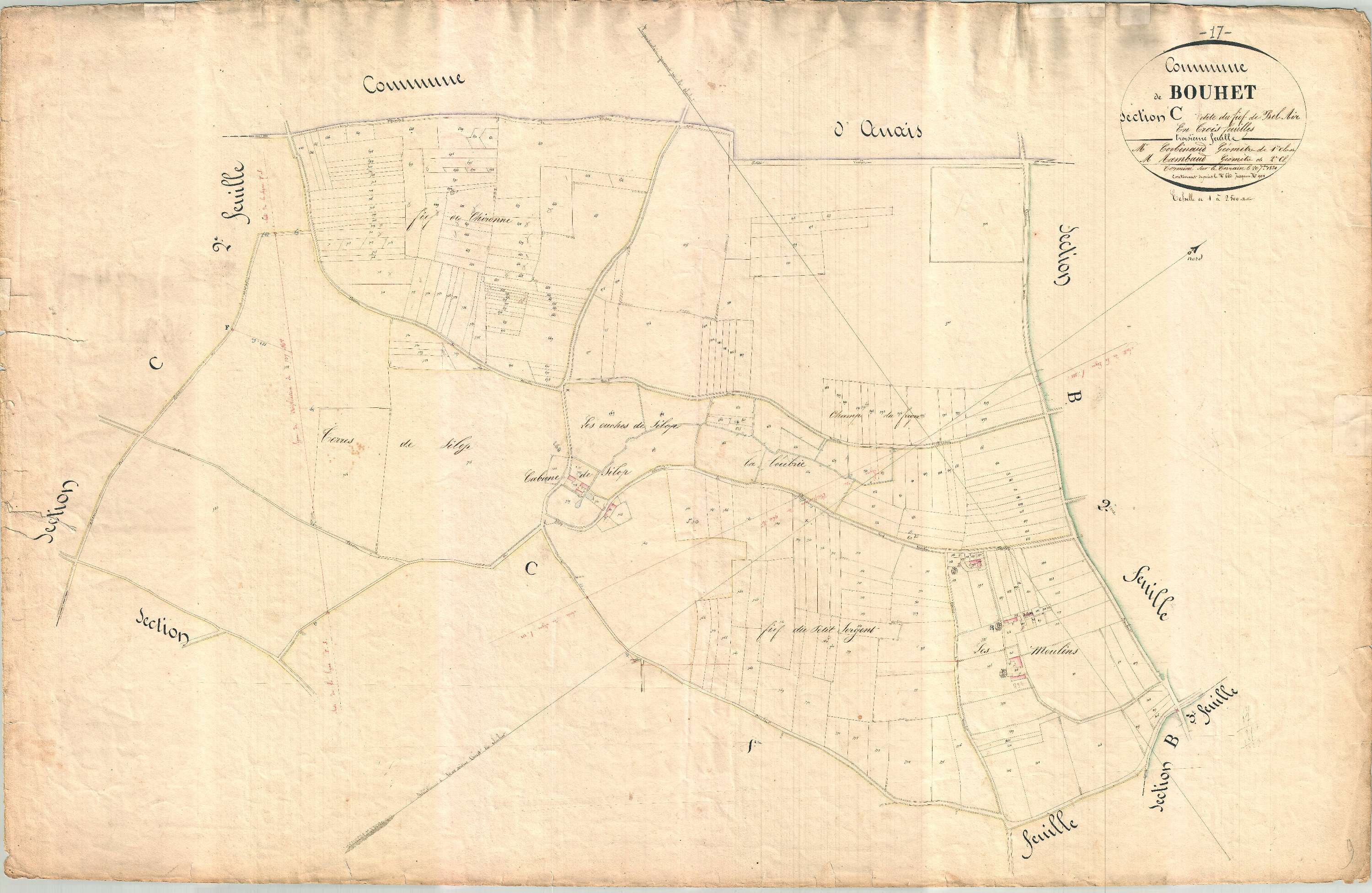 Bouhet - Section C3 dite du Fief de Bel Air.