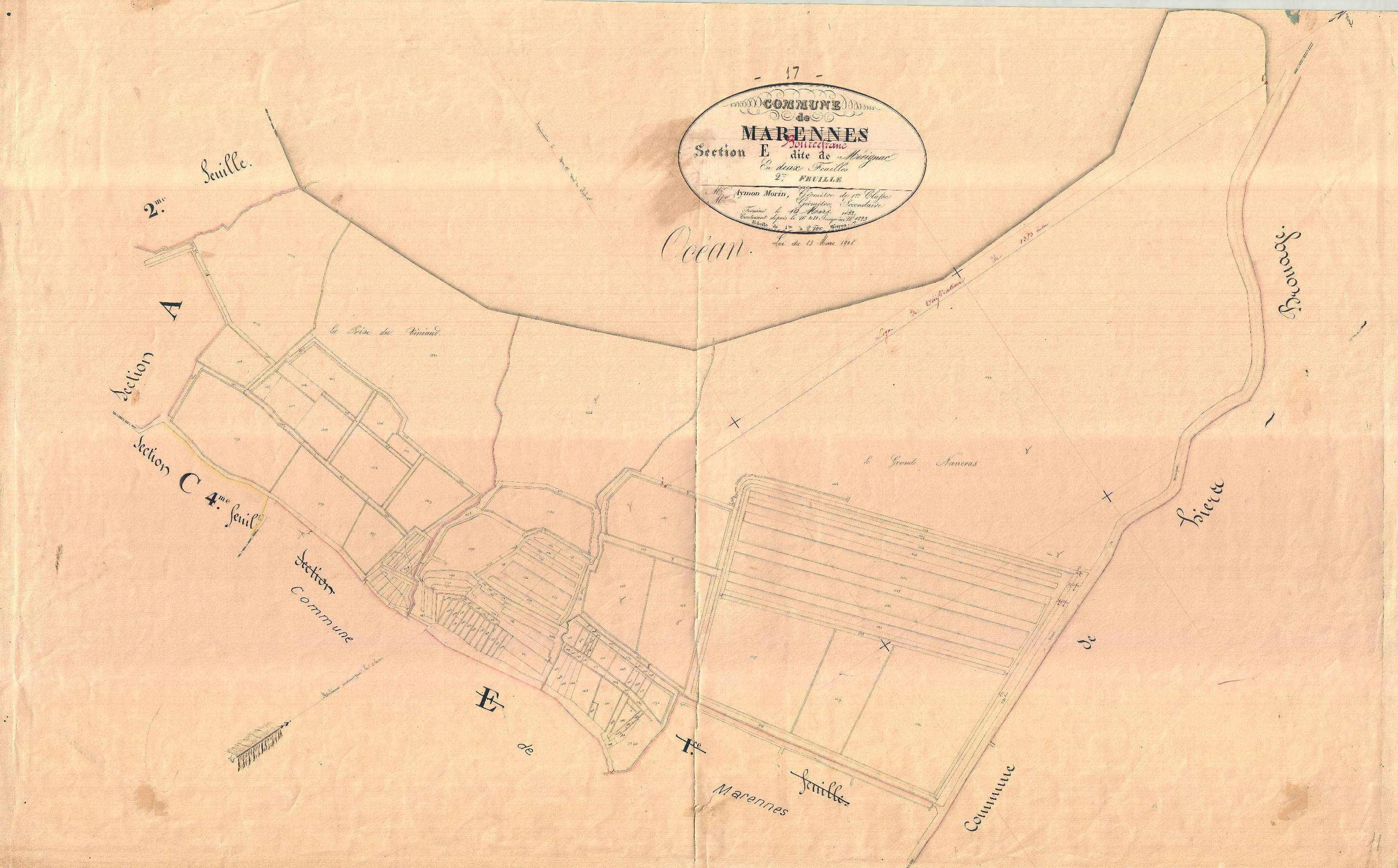 Bourcefranc-le-Chapus - Section E2 dite de Mérignac.