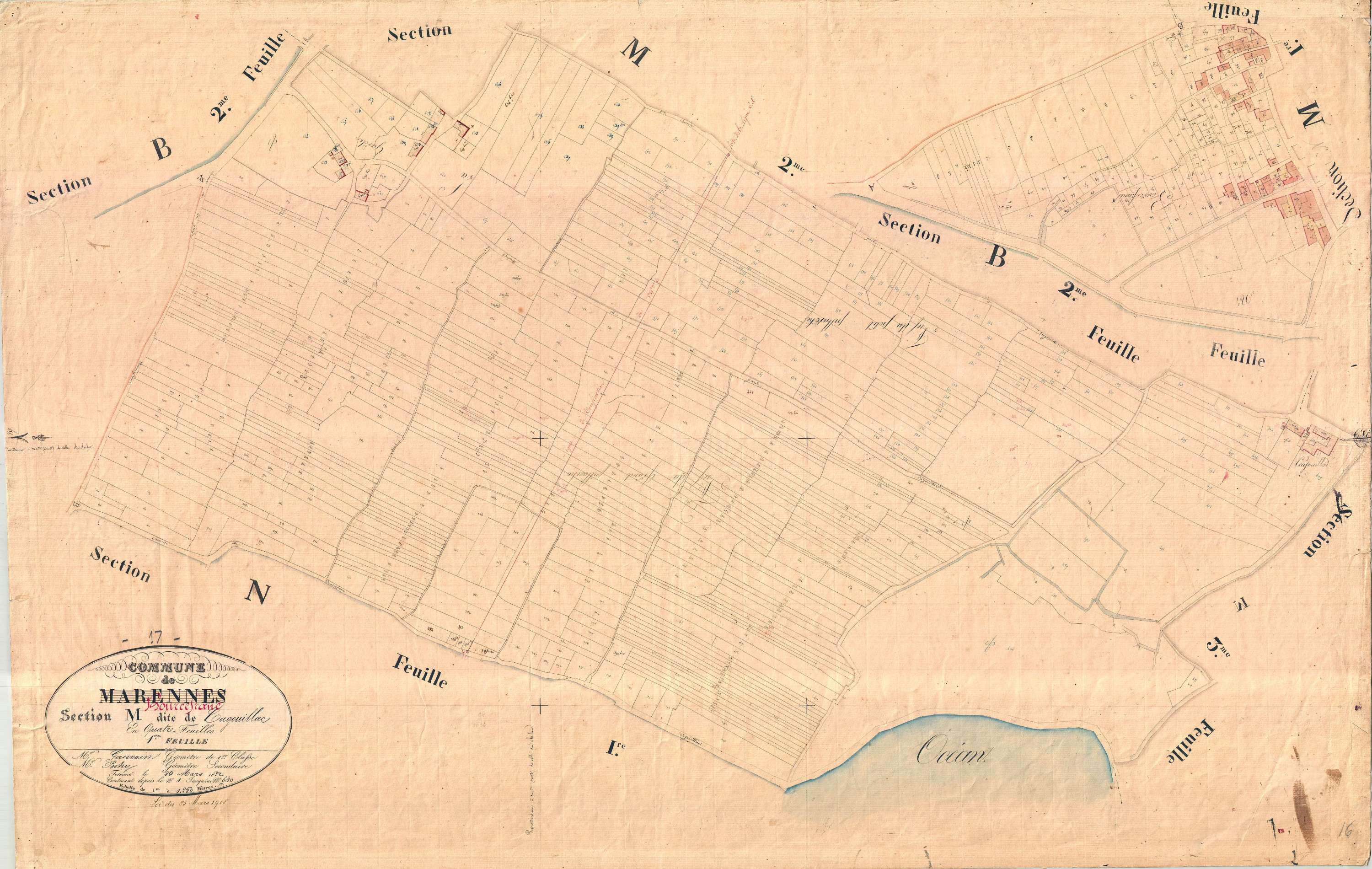 Bourcefranc-le-Chapus - Section M1 dite de Cagouillac.