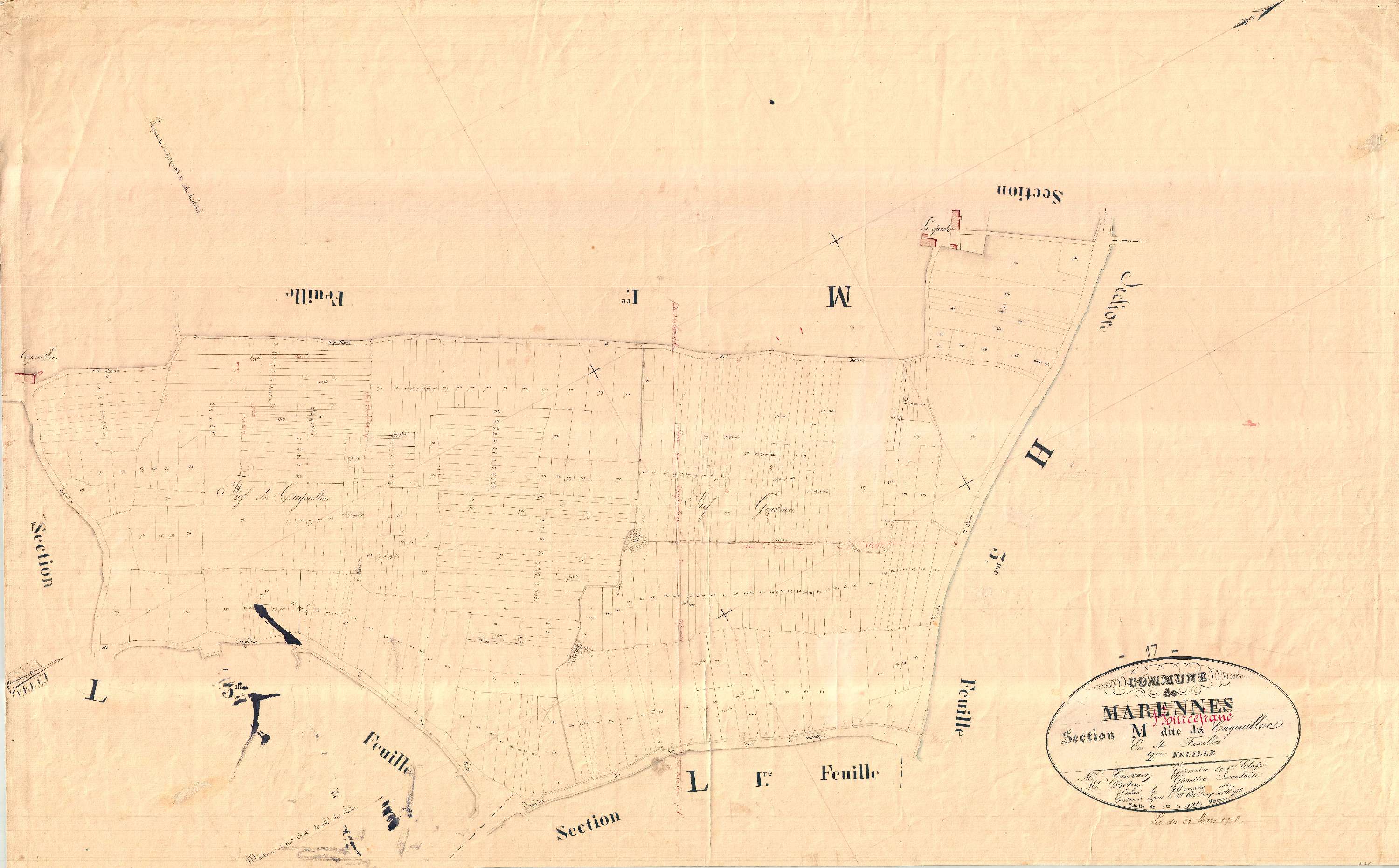 Bourcefranc-le-Chapus - Section M2 dite de Cagouillac.