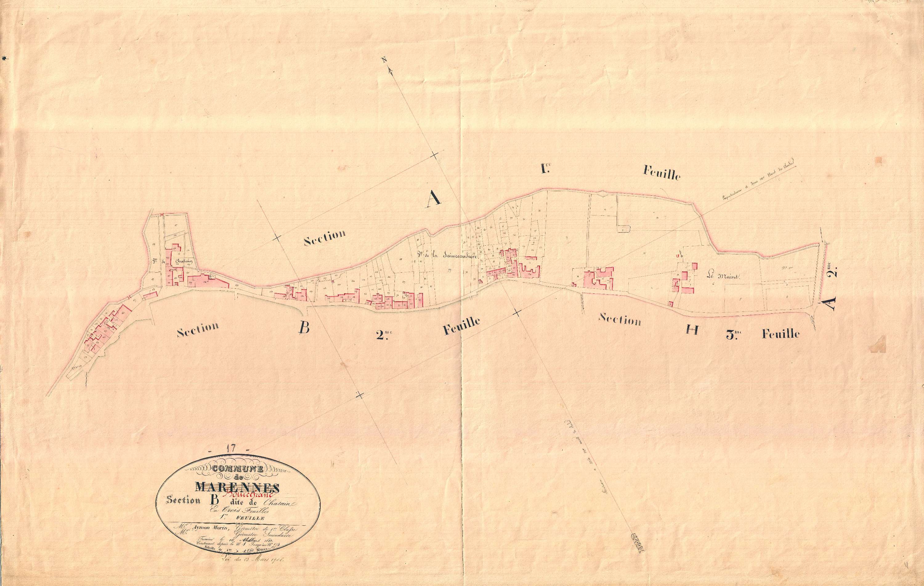 Bourcefranc-le-Chapus - Section B1 dite de Chatain.