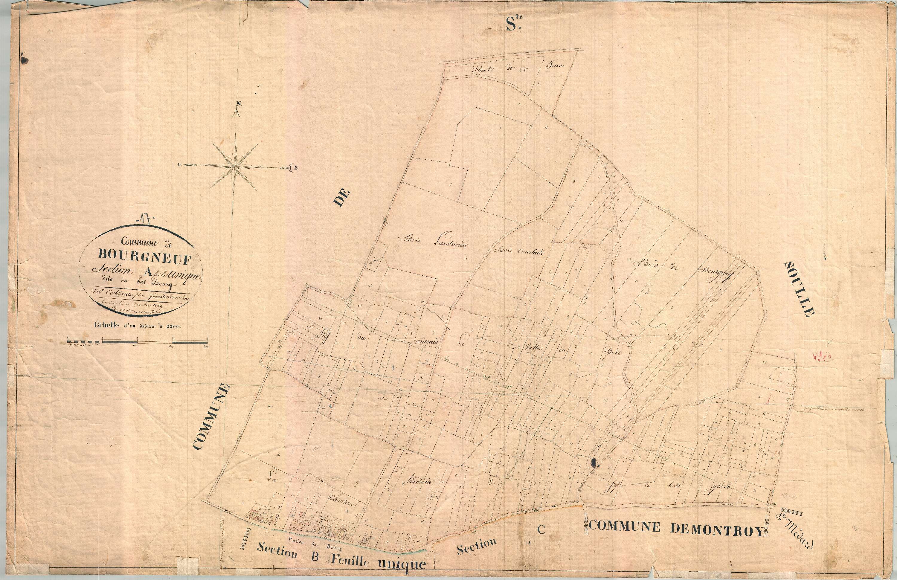 Bourgneuf - Section A dite du Bourg.
