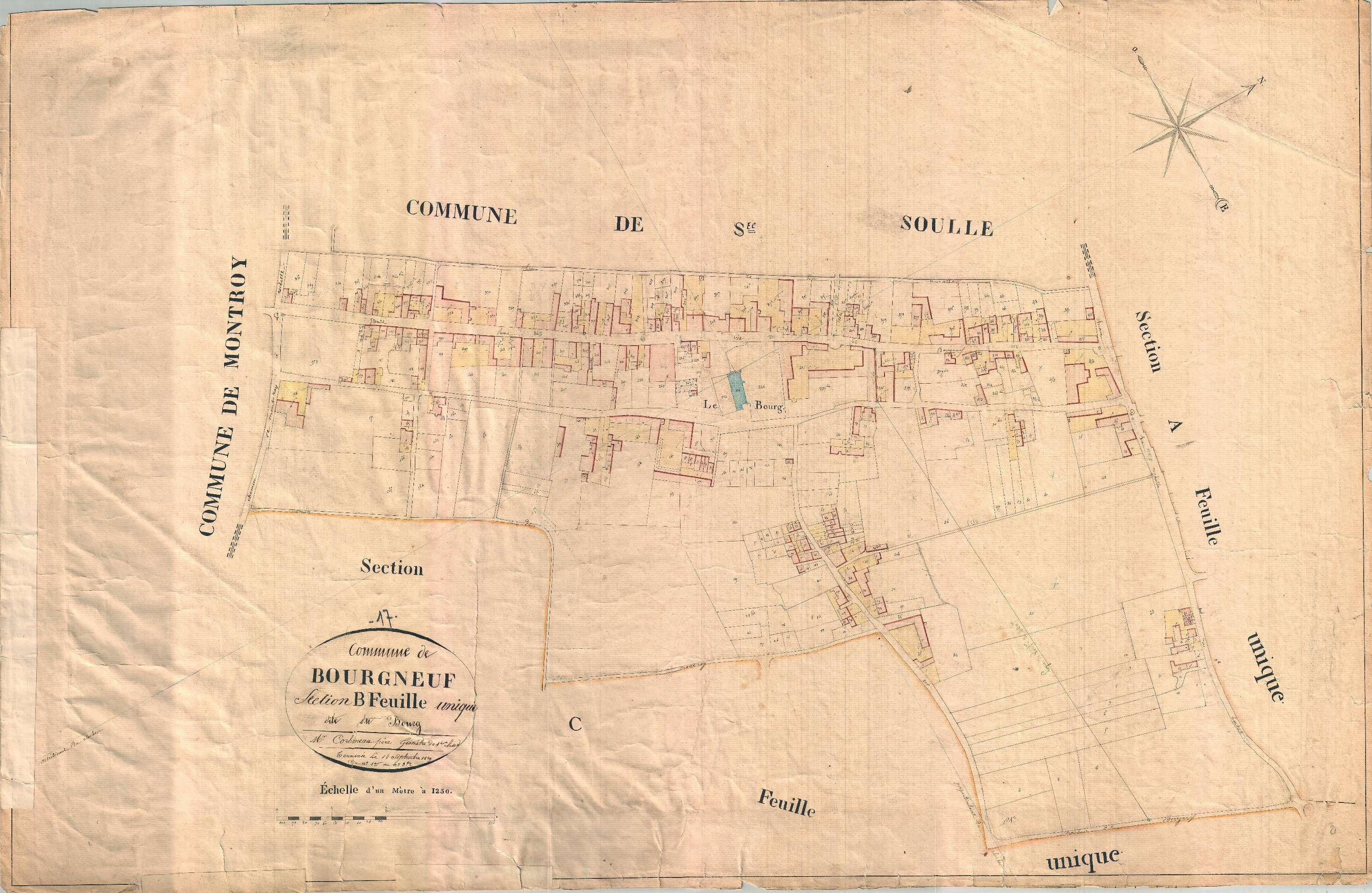 Bourgneuf - Section B dite du Bourg.