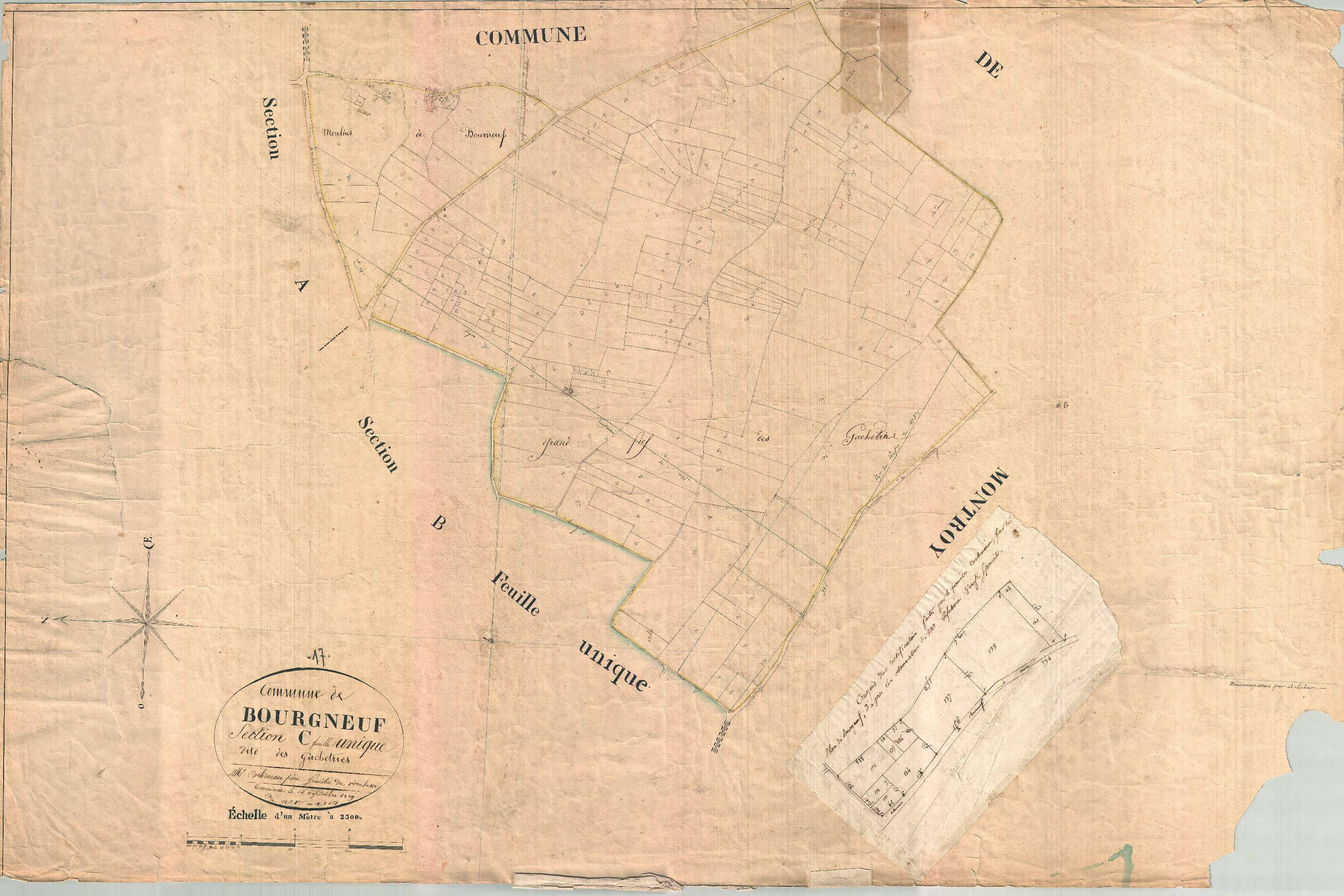Bourgneuf - Section C dite des Gacheteries.