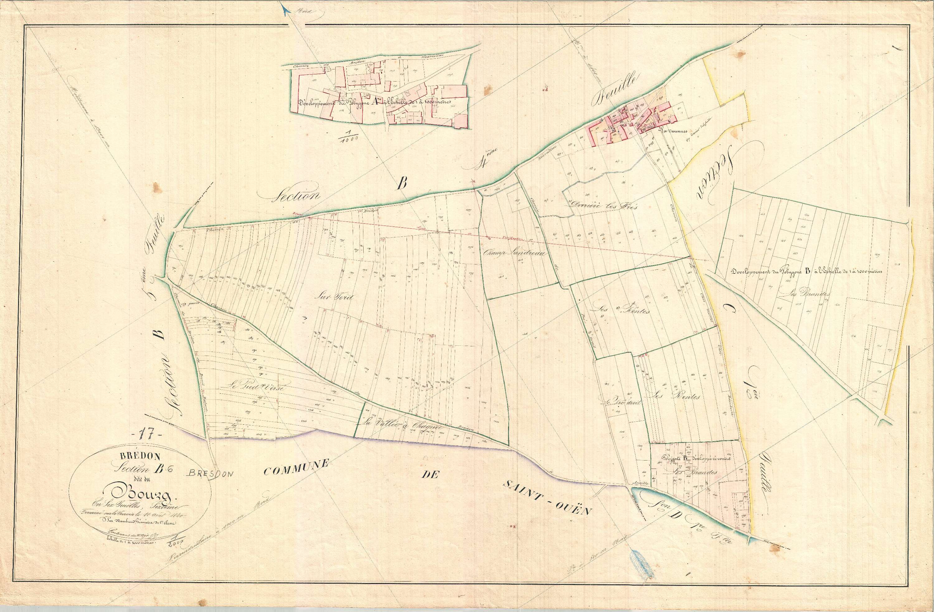 Bresdon - Section B6 dite du Bourg.