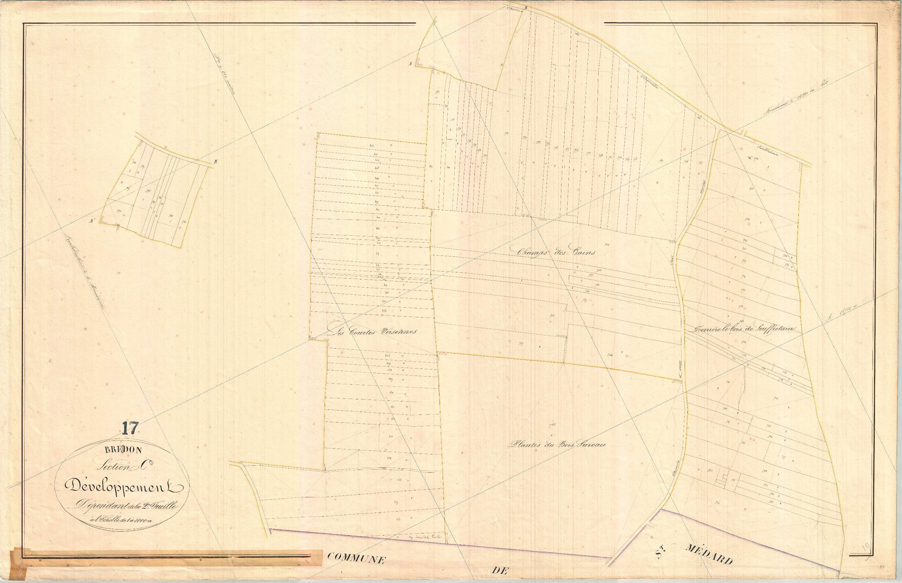 Bresdon - Section C2 développement dite de Souffretain.