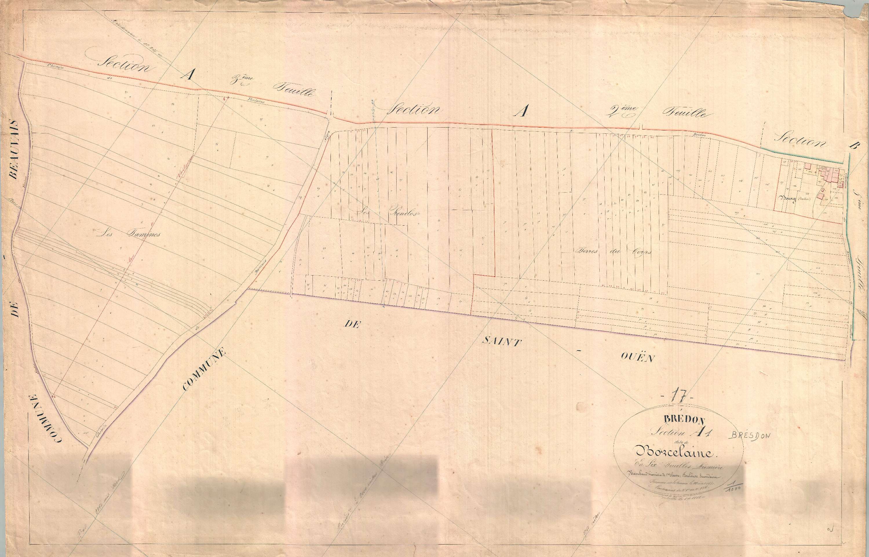 Bresdon - Section A1 dite de la Borcelaine.