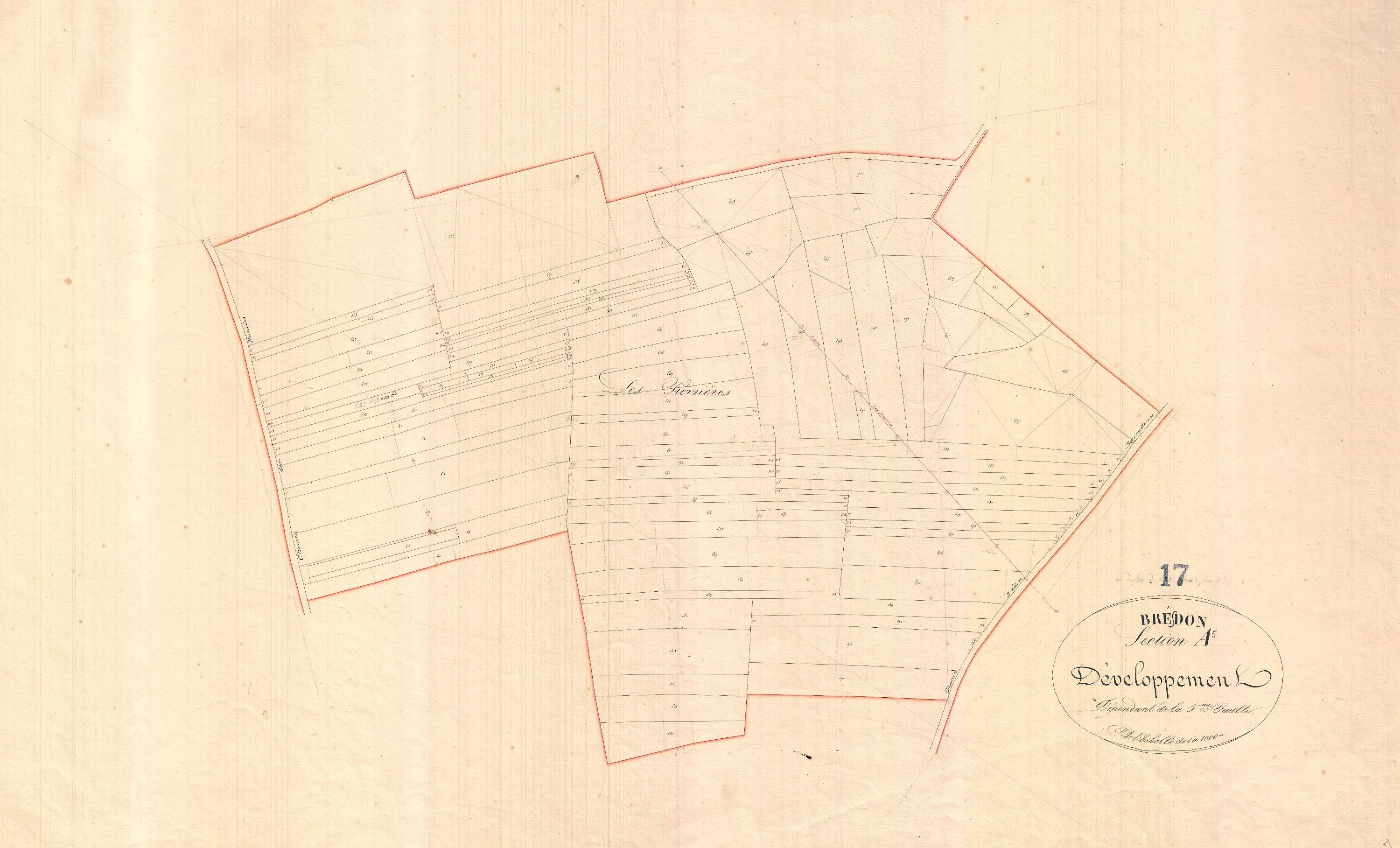Bresdon - Section A5 développement dite de la Borcelaine.