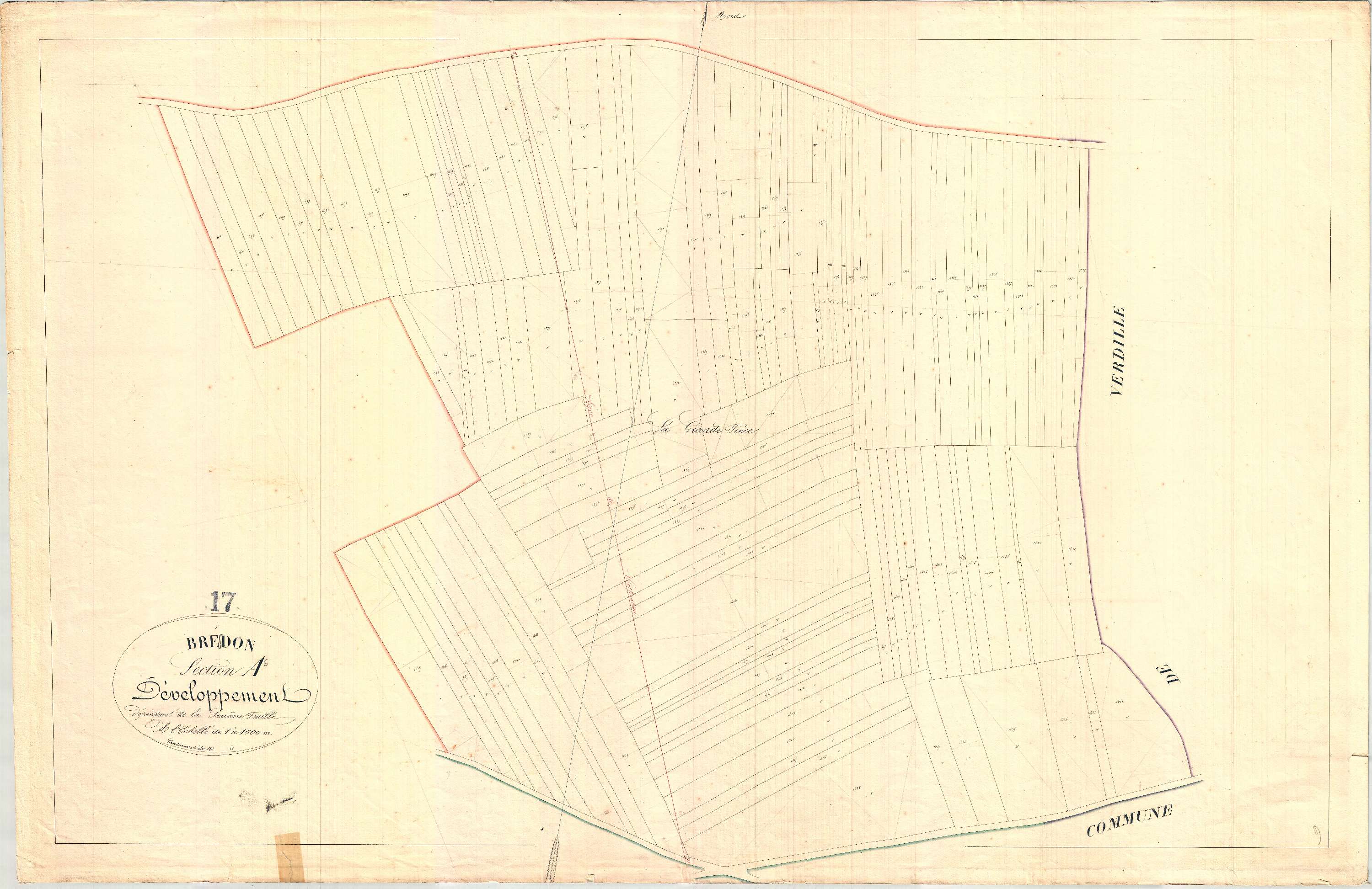 Bresdon - Section A6 développement dite de la Borcelaine.