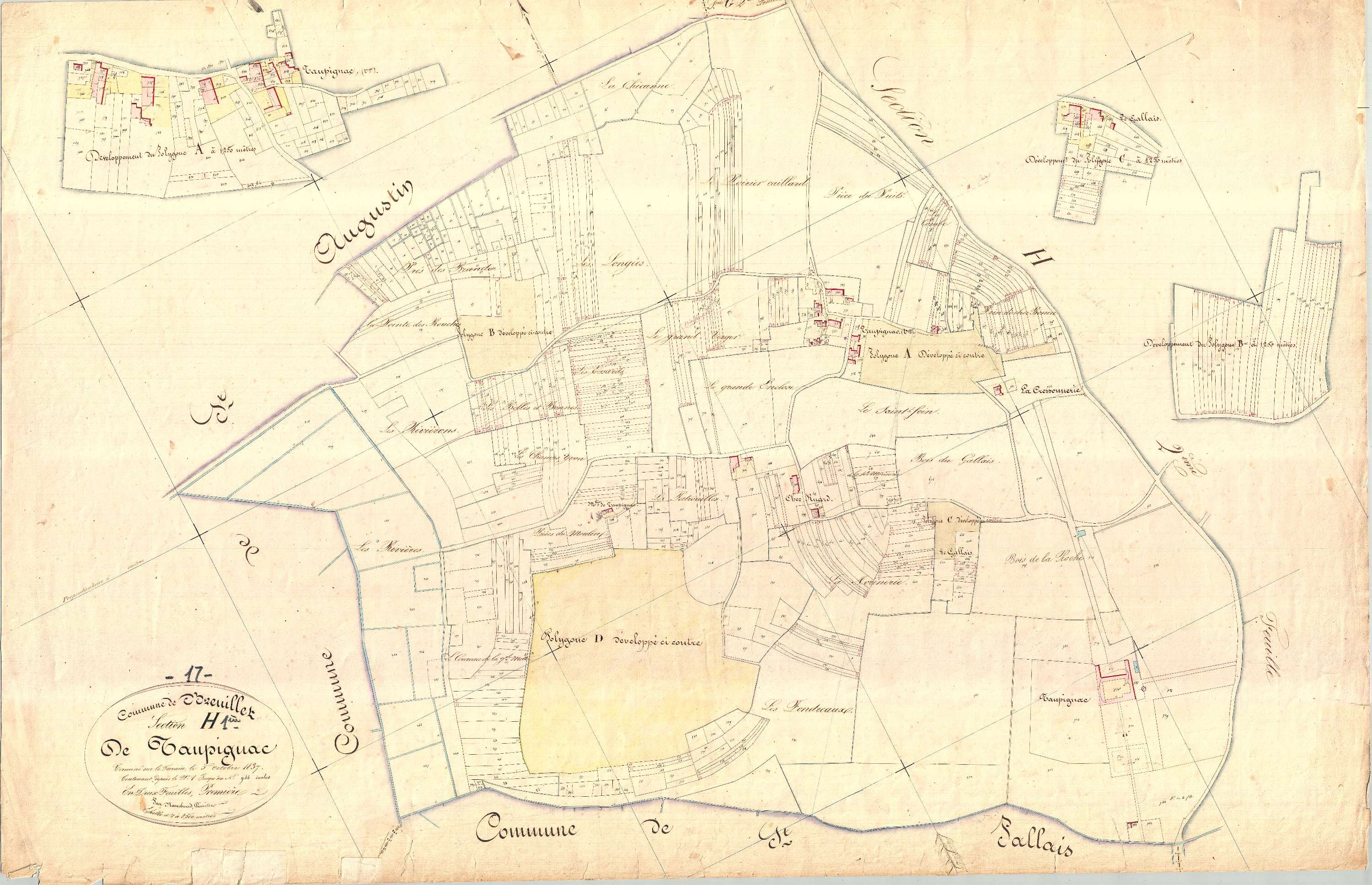 Breuillet - Section H1 dite de Taupignac.