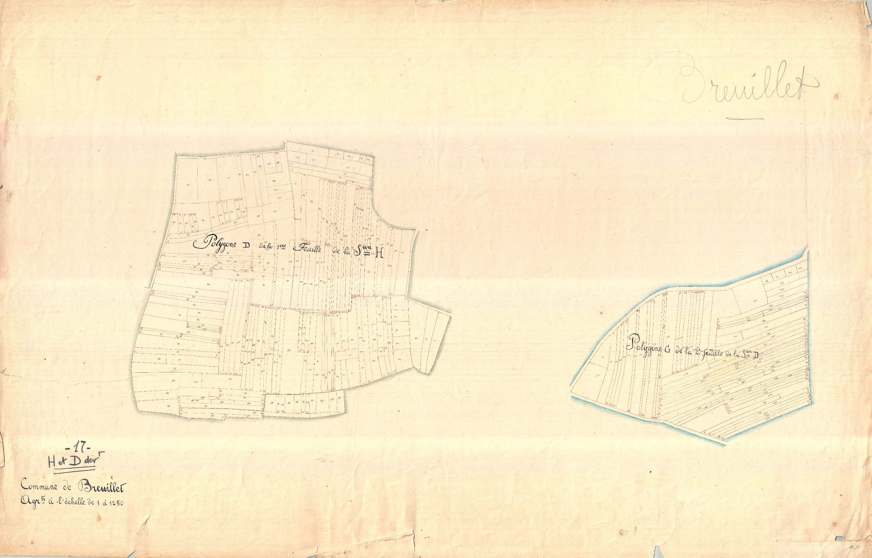 Breuillet - Section H developpement dite de Taupignac.